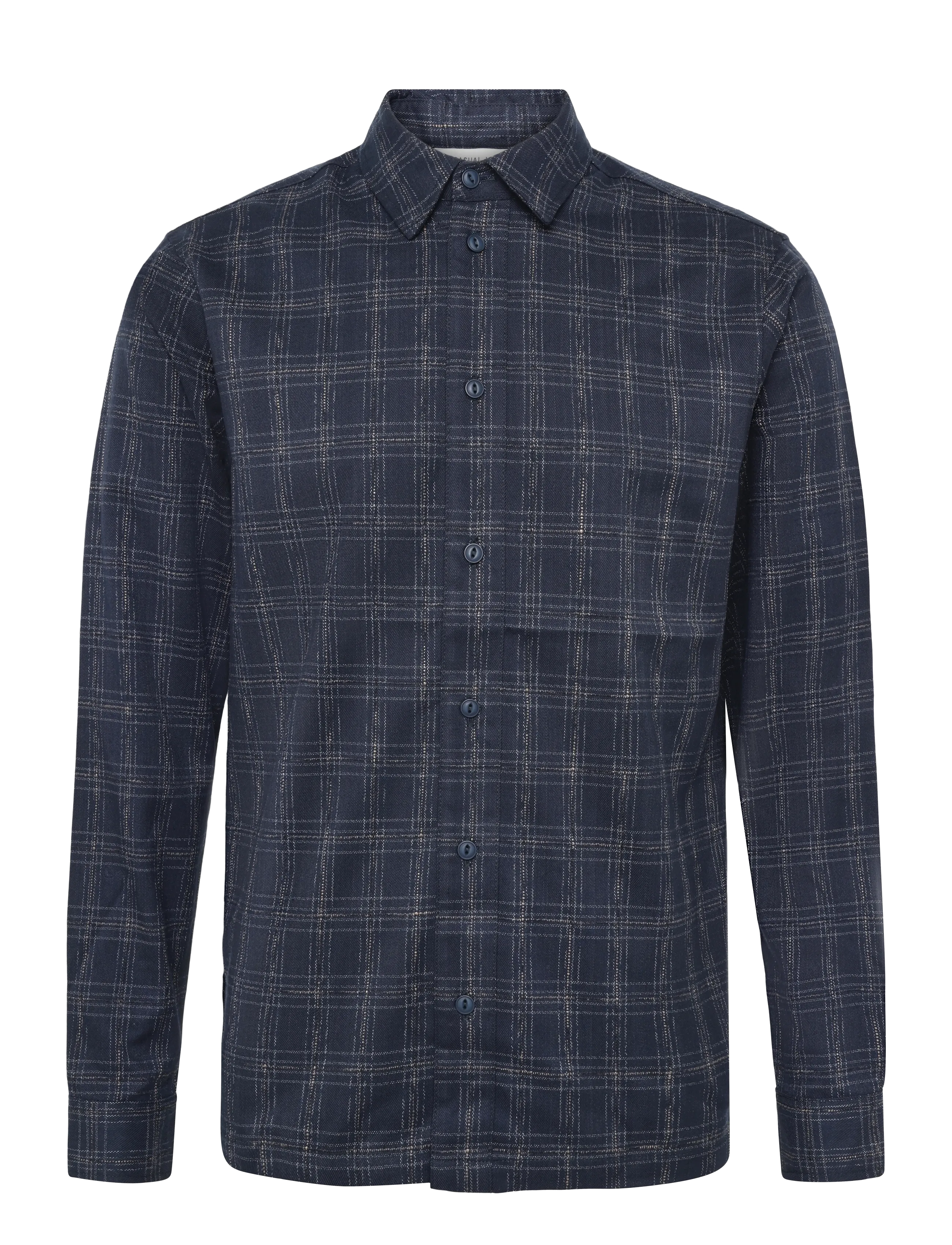 Casual Friday CFERNESTO CHECKED SHIRT - Ternede skjorter - AFTER MIDNIGHT / navy