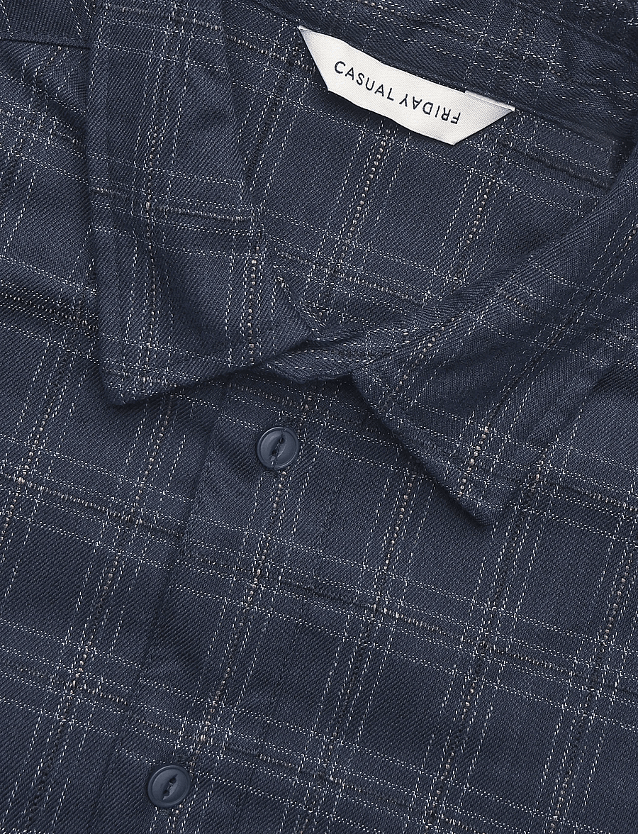 Casual Friday - CFERNESTO CHECKED SHIRT - checkered shirts - after midnight - 2