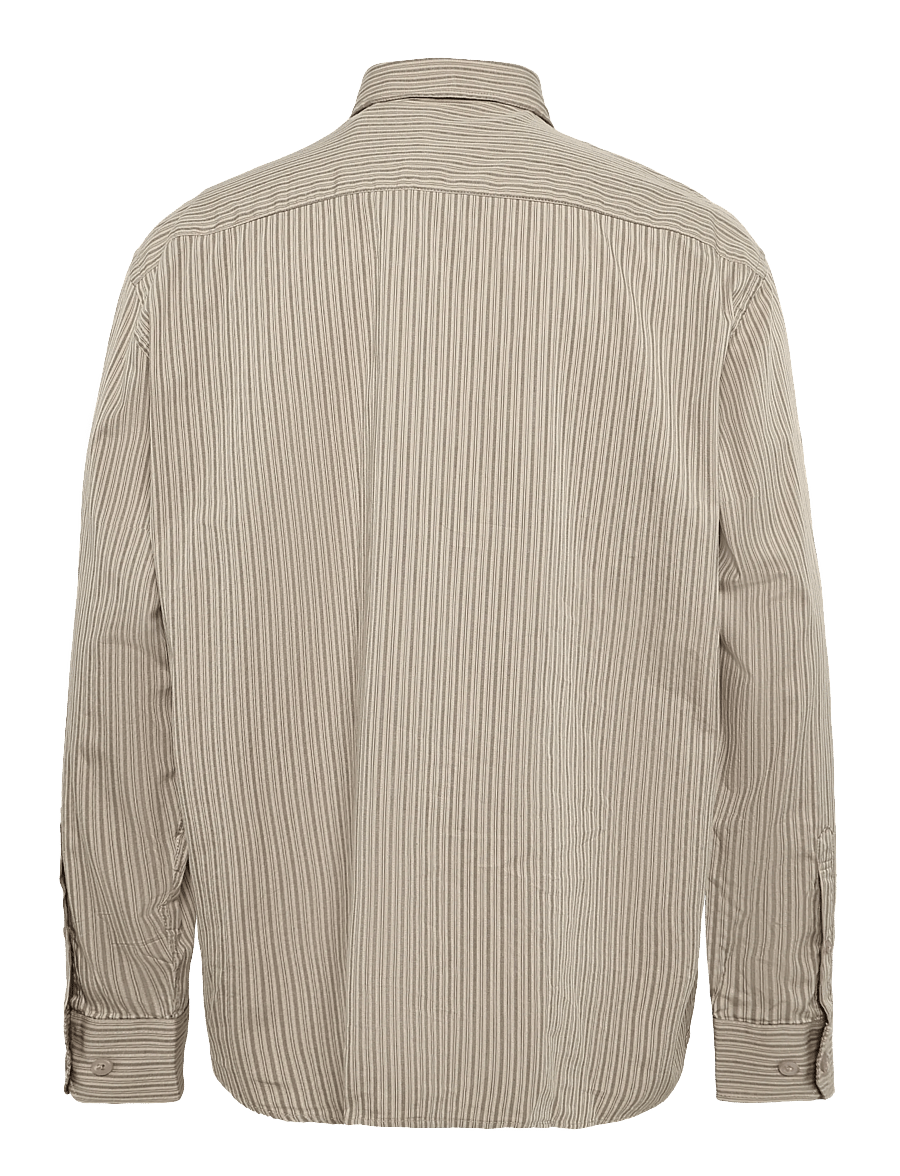 Casual Friday - CFIVAN STRIPED SHIRT - striped shirts - simply taupe - 1