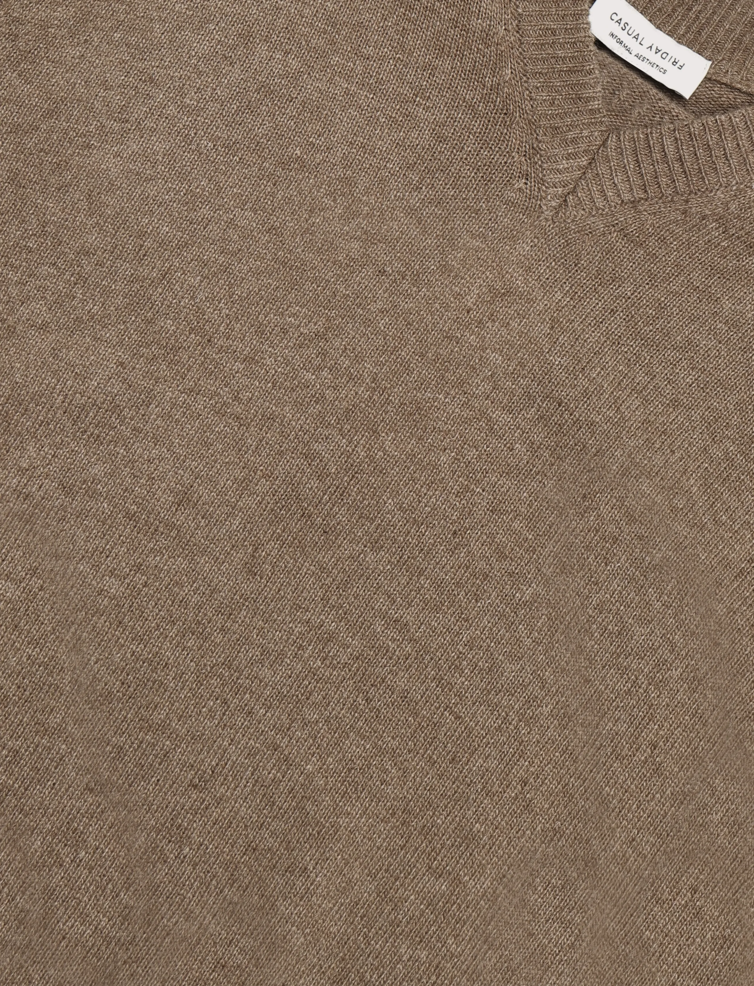 Casual Friday - CFTOMAS LAMBSWOOL KNIT VEST - kootud vestid - chocolate chip melange - 2