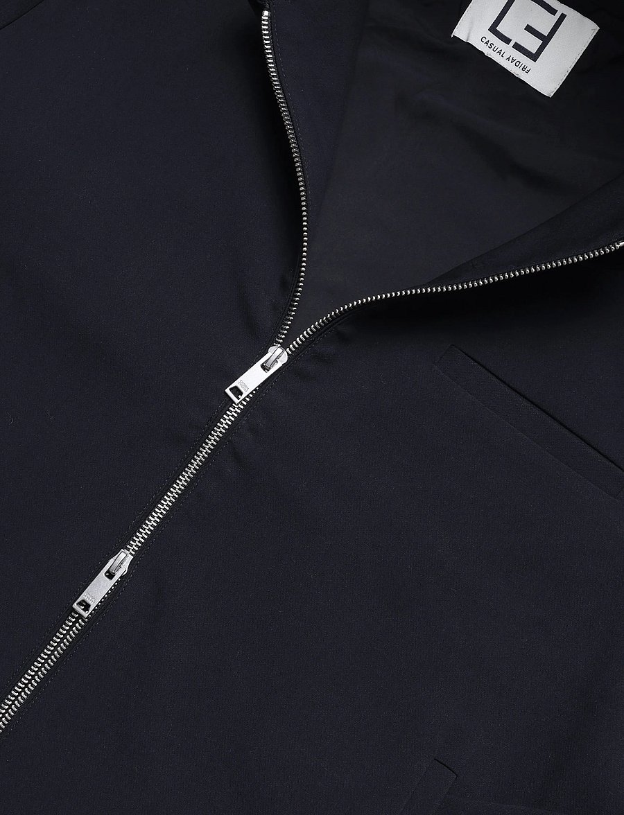 Casual Friday - CFASK 0331 STRETCH SHACKET - herbstjacken - black beauty - 2