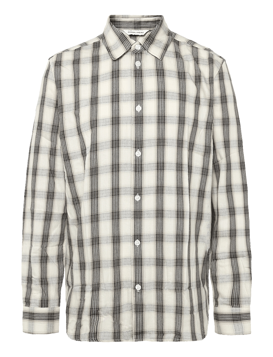 Casual Friday - CFALVAR CHECKED SHIRT - checkered shirts - turtledove check - 0