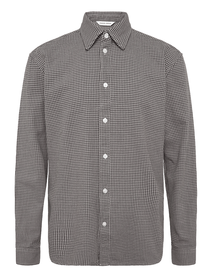 Casual Friday - CFARN JAQUARD SHIRT - pattern shirts - dark navy check - 0