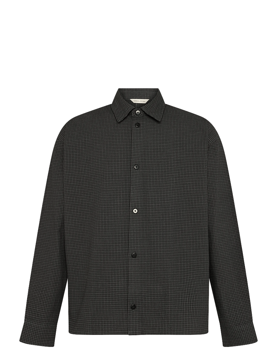 Casual Friday - CFBROR SMALL CHECK BOX SHIRT - karierte hemden - gray pinstripe - 0