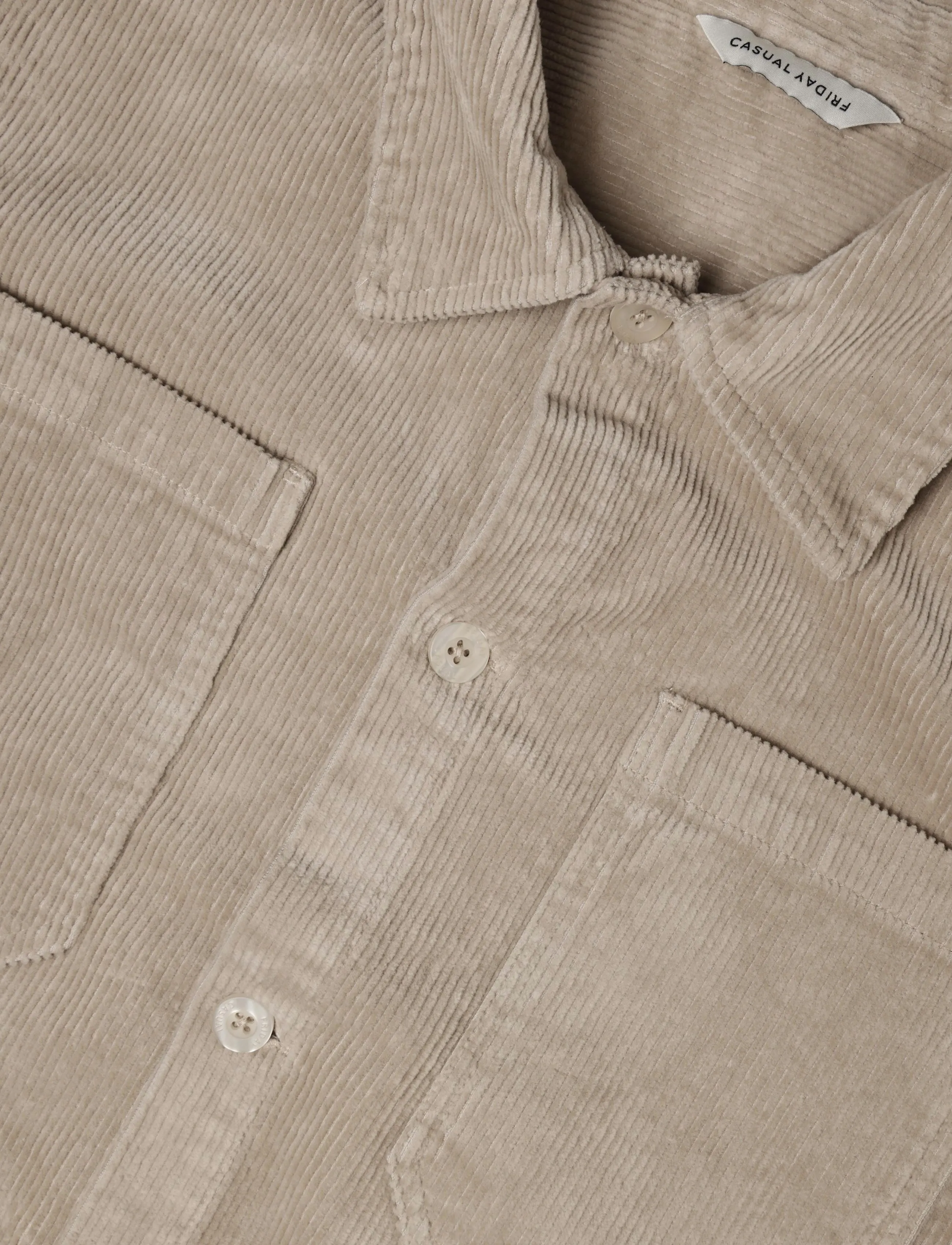 Casual Friday - CFARV 0328 CORDUROY OVERSHIRT - velvetsärgid - pure cashmere - 2