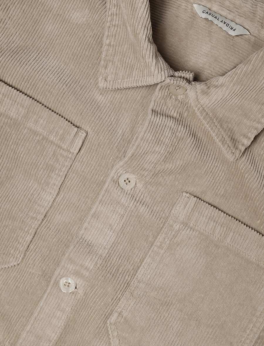 Casual Friday - CFARV 0328 CORDUROY OVERSHIRT - velvetsärgid - pure cashmere - 2