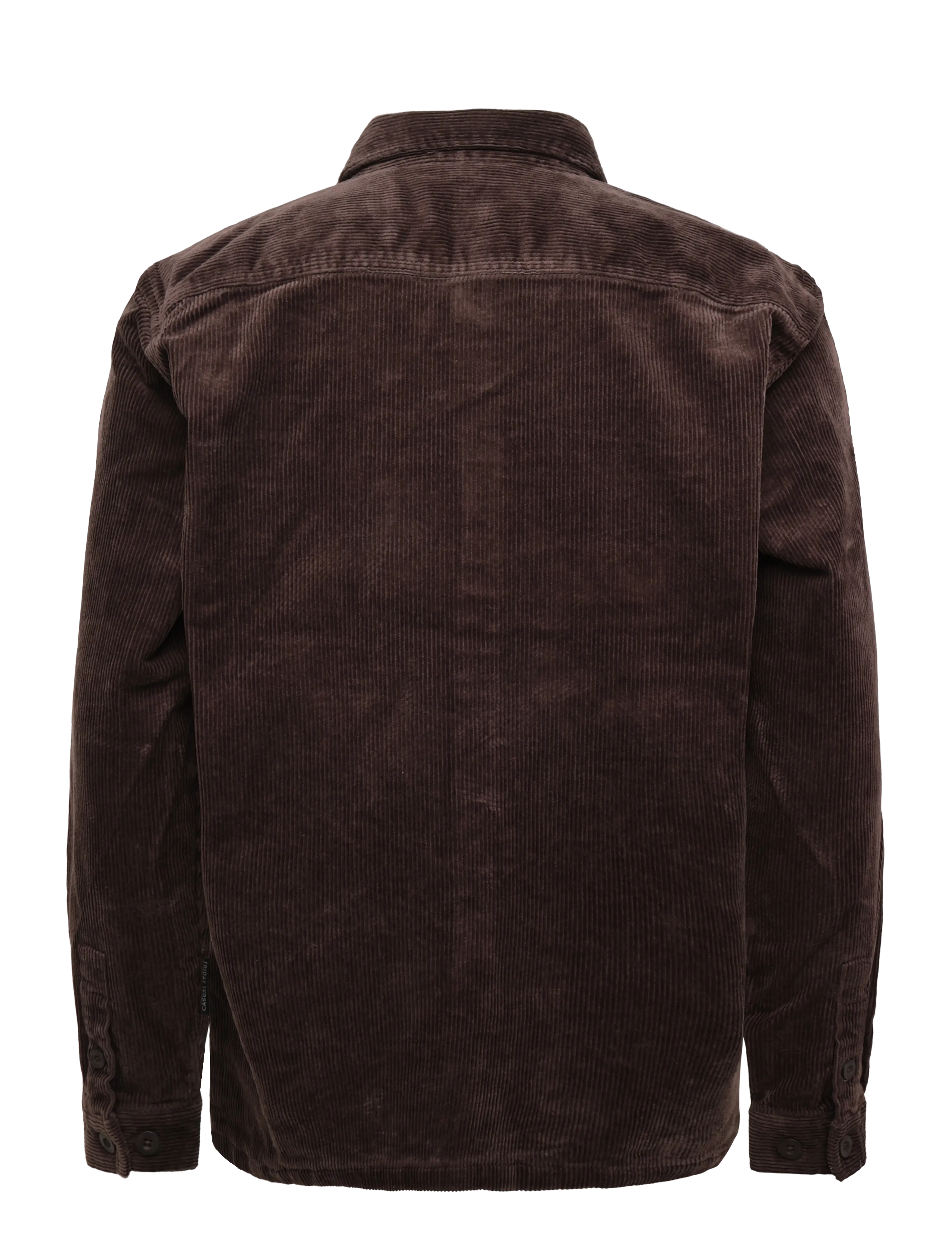 Casual Friday - CFARV 0328 CORDUROY OVERSHIRT - velvetsärgid - seal brown - 1