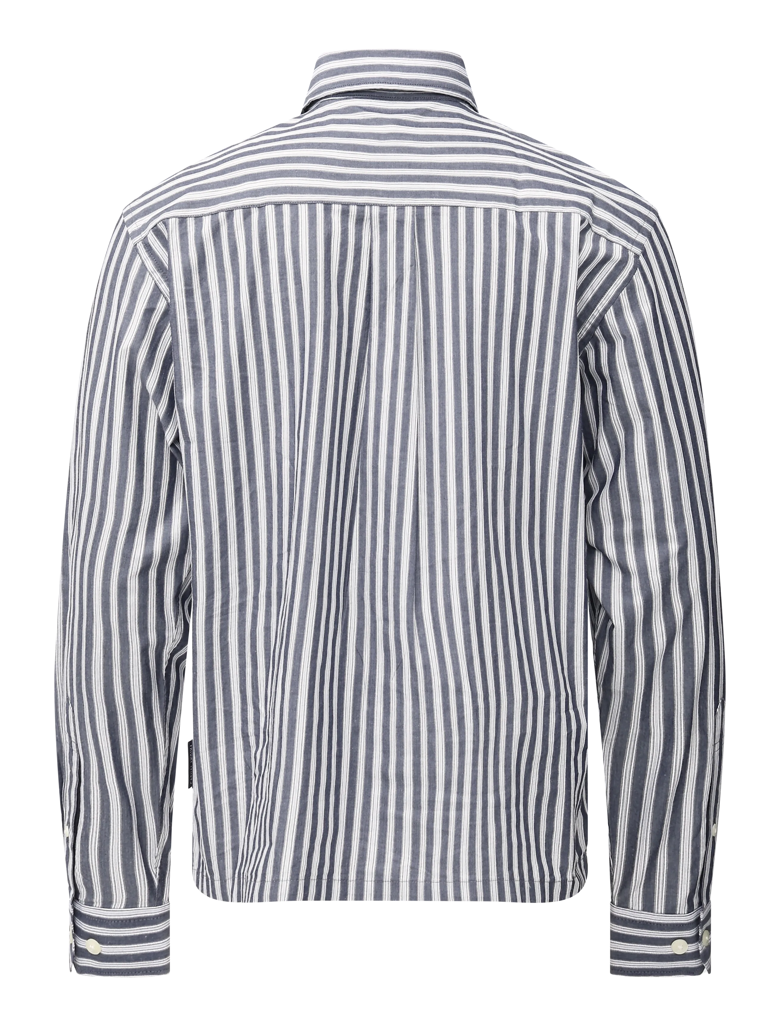 Casual Friday - CFBERRY DOBBY STRIPED SHIRT - stribede skjorter - dark navy stripe - 1