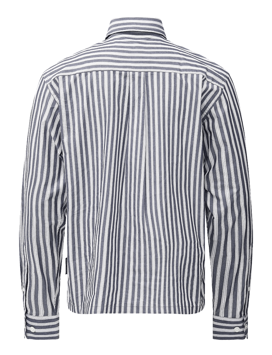 Casual Friday - CFBERRY DOBBY STRIPED SHIRT - stribede skjorter - dark navy stripe - 1