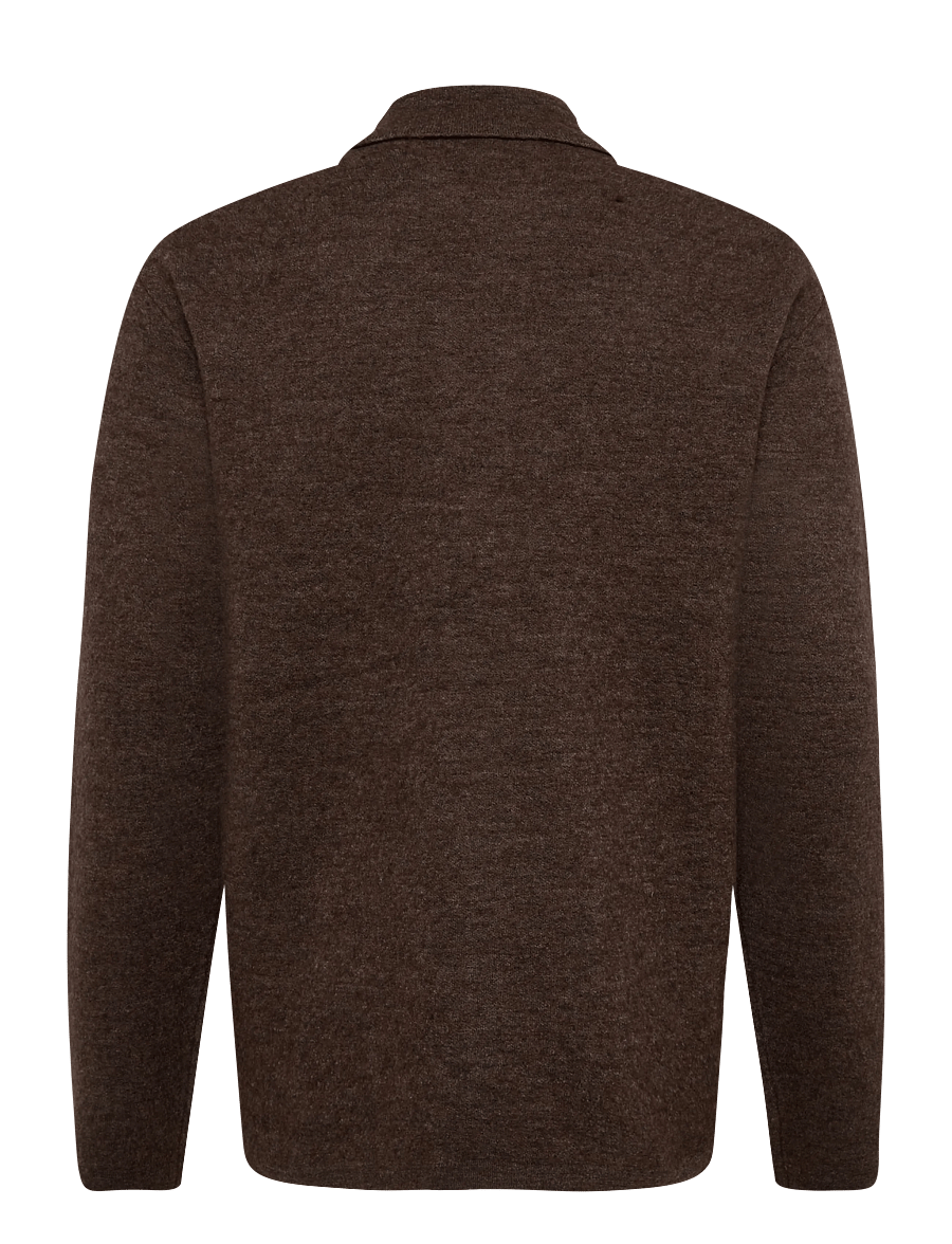 Casual Friday - CFWILLI KNIT CARDIGAN - jackets - seal brown melange - 1