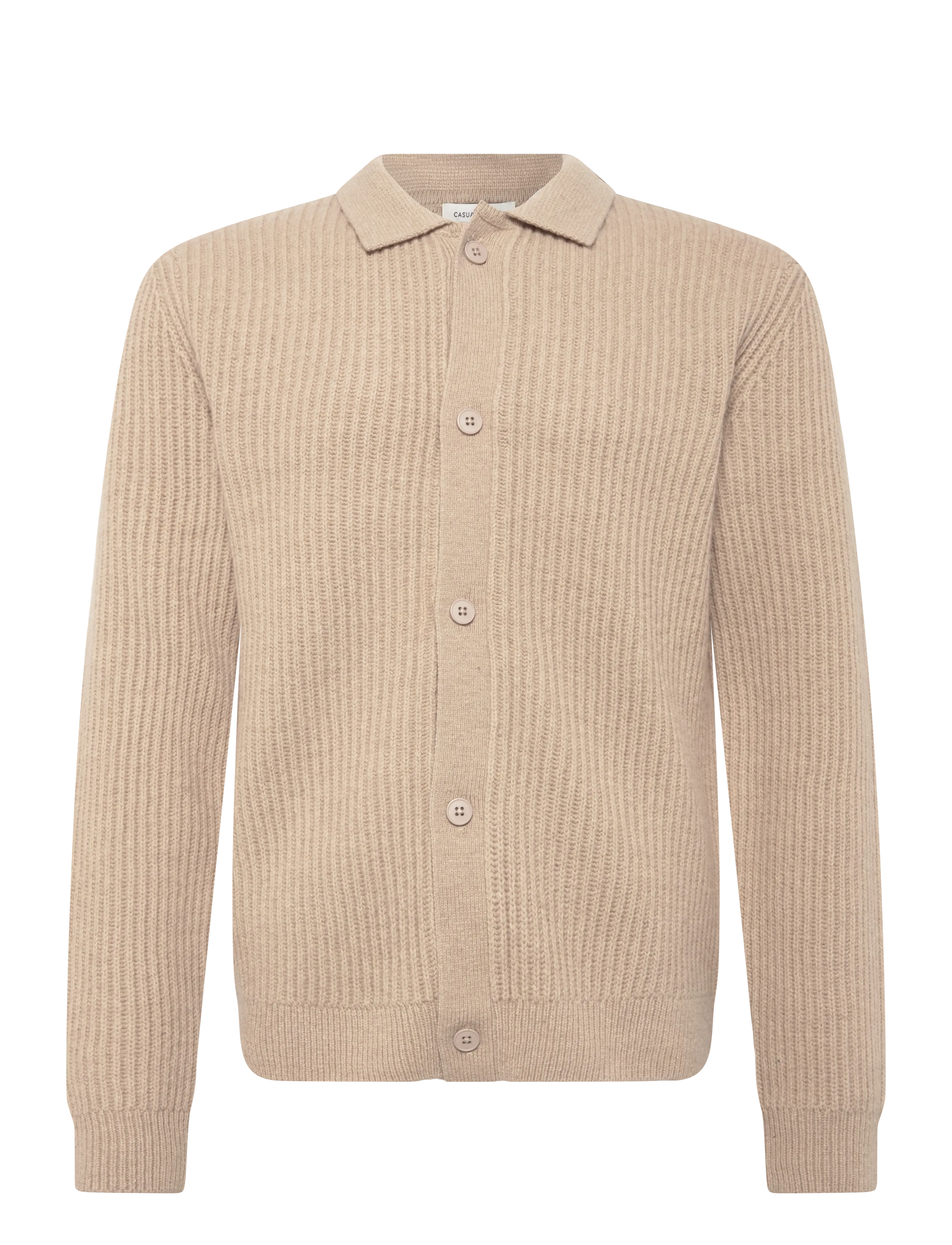 Casual Friday CFALEK 0335 CARDIGAN KNIT - Cardigans - PURE CASHMERE / beige