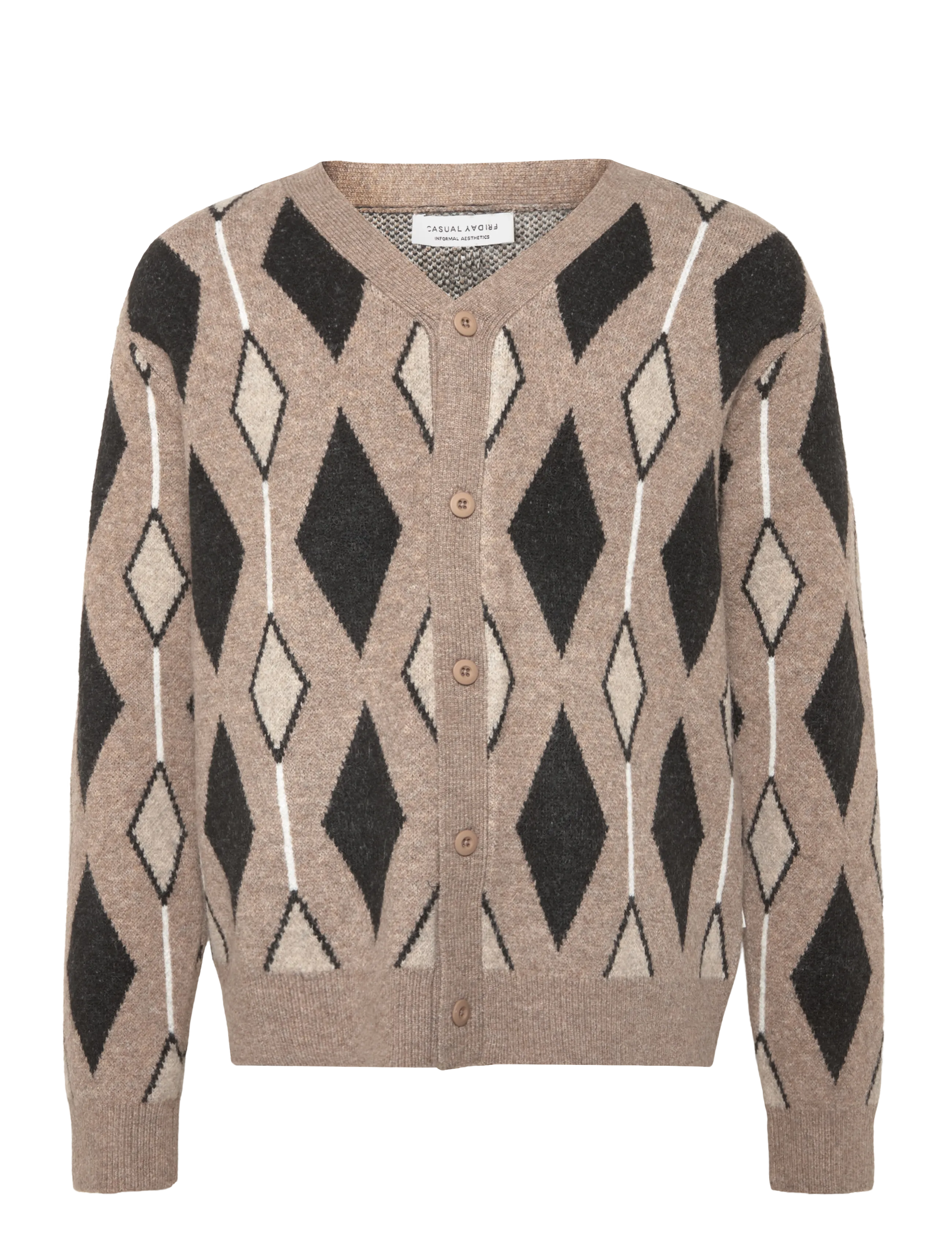 Casual Friday CFALFRED CARDIGAN KNIT - Cardigans - FALLEN ROCK / brown