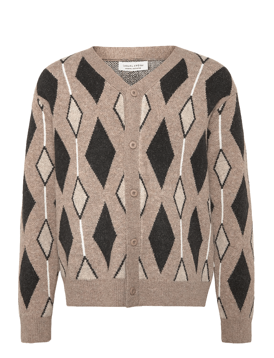 Casual Friday - CFALFRED CARDIGAN KNIT - cardigans - fallen rock - 0
