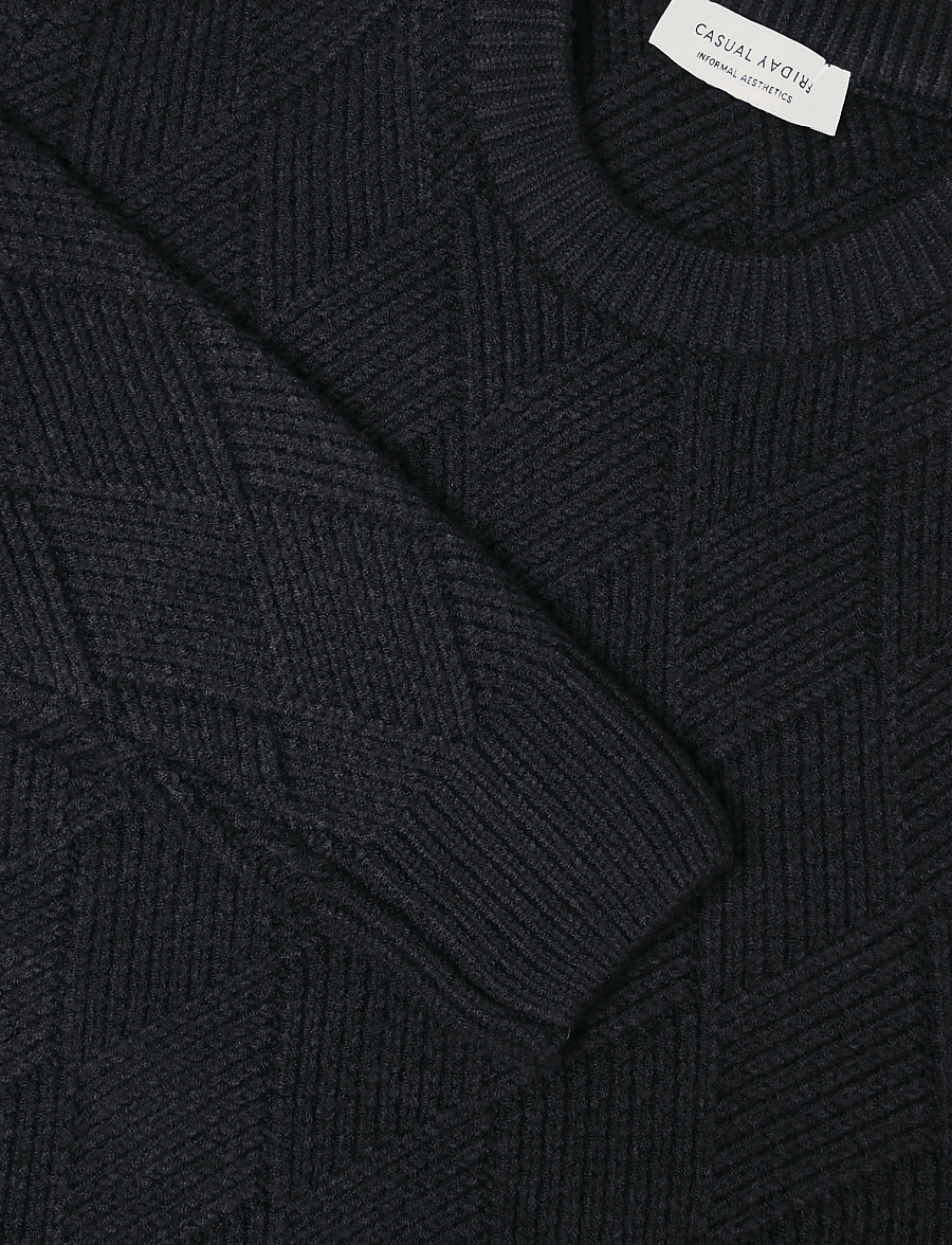 Casual Friday - CFROLANDO KNIT - rund hals - dark navy - 2