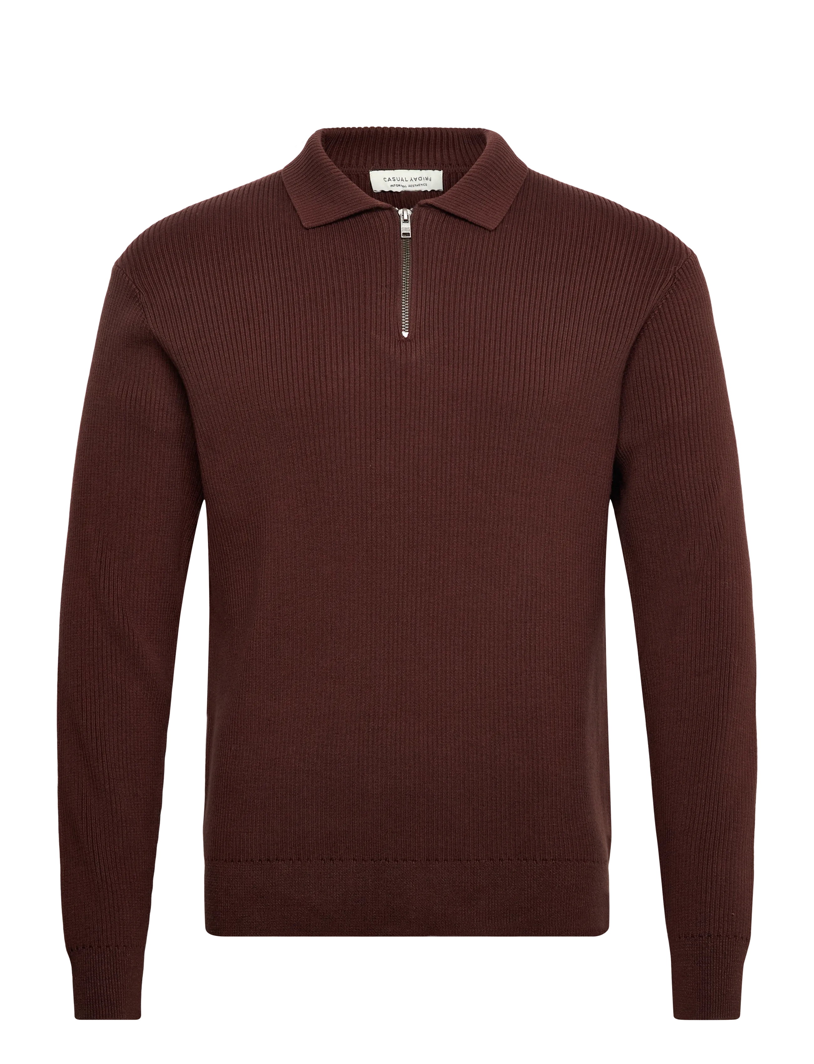 Casual Friday CFSANTIAGO 0323 POLO KNIT - Kleidung - SEAL BROWN / brown
