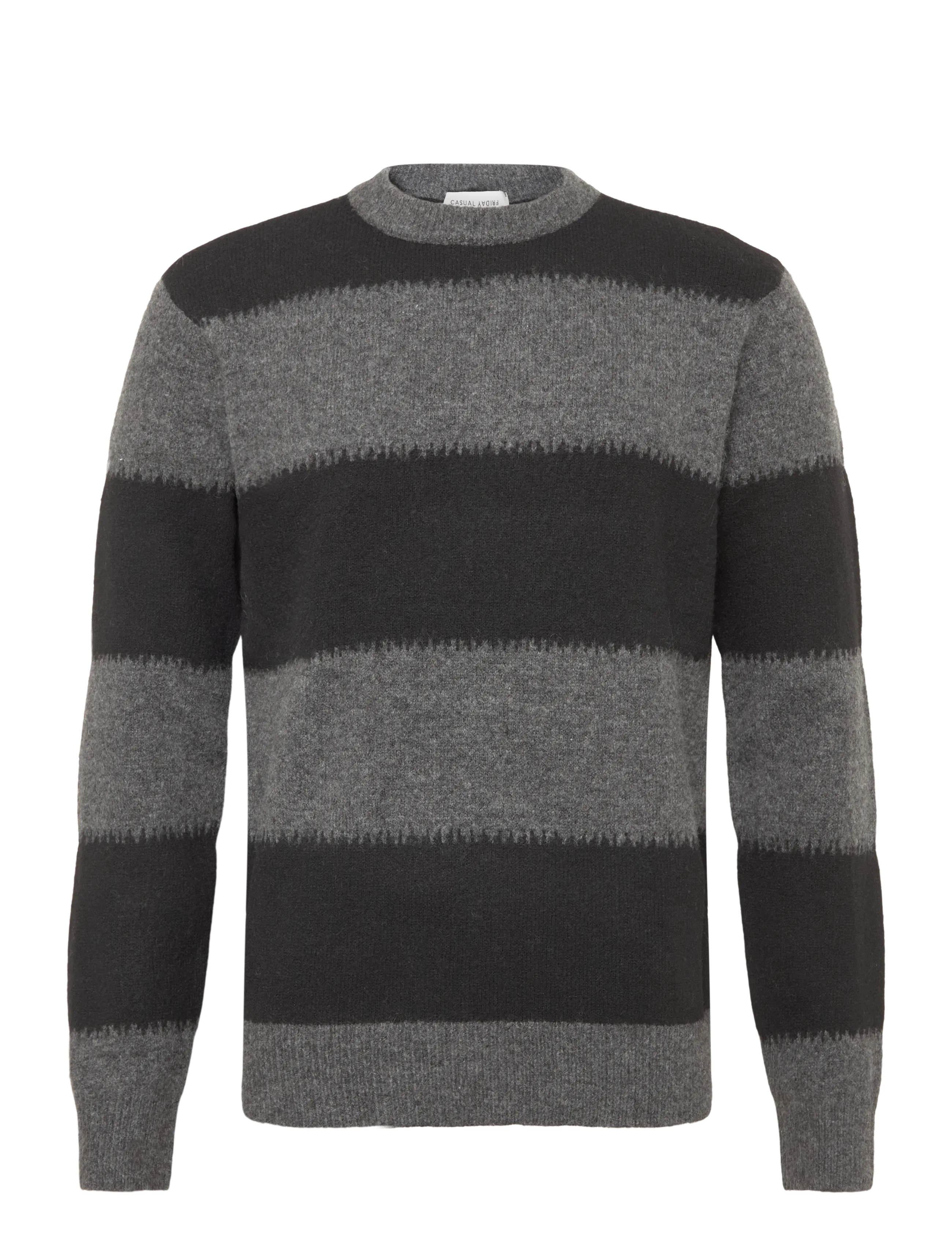 Casual Friday CFASGAR KNIT - Rund hals - CHARCOAL GREY MELANGE / grey
