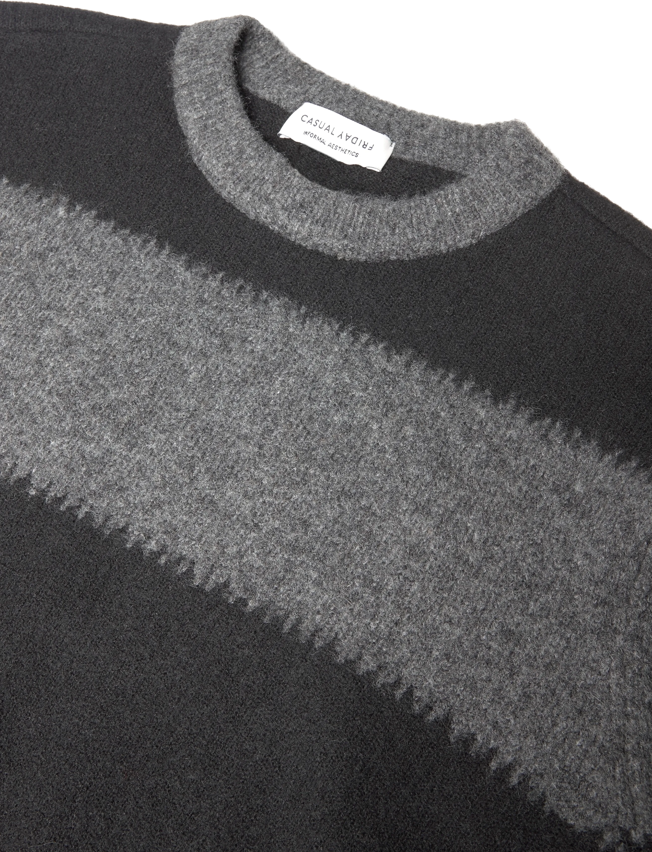Casual Friday - CFASGAR KNIT - rund hals - charcoal grey melange - 2