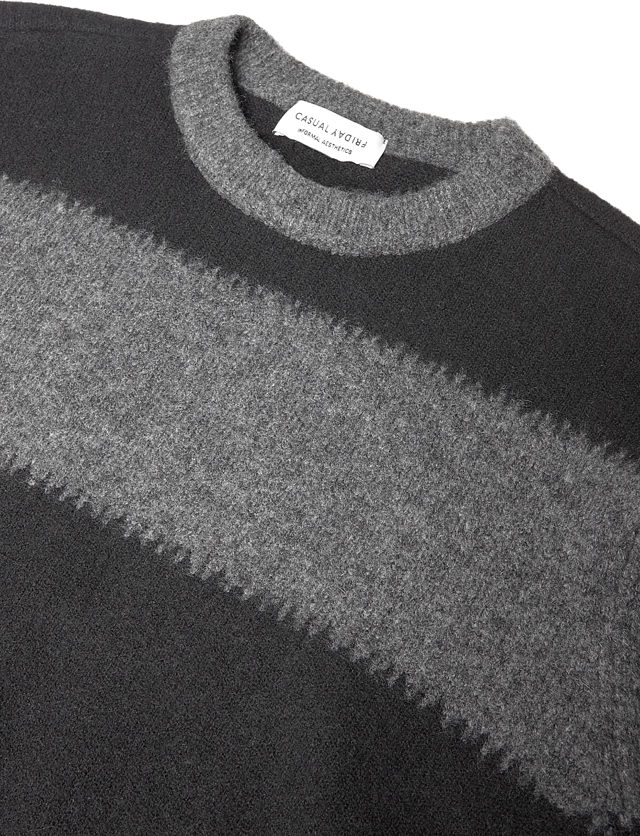 Casual Friday - CFASGAR KNIT - rund hals - charcoal grey melange - 2