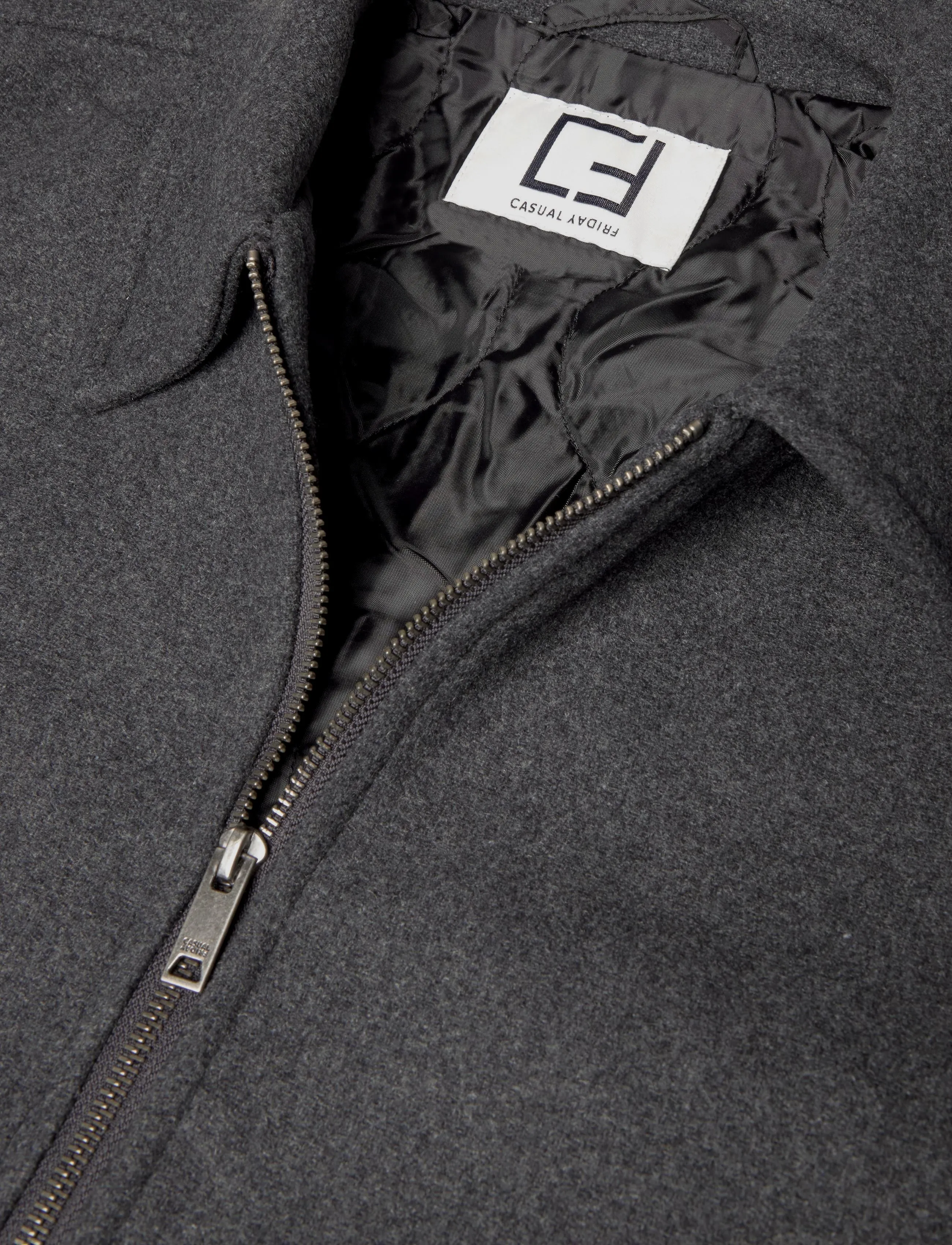 Casual Friday - CFMAGS 0365 PADDED JACKET - down jackets - charcoal gray melange - 2