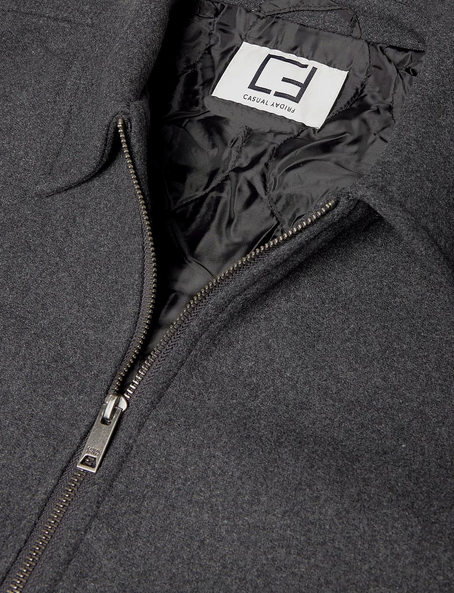 Casual Friday - CFMAGS 0365 PADDED JACKET - down jackets - charcoal gray melange - 2