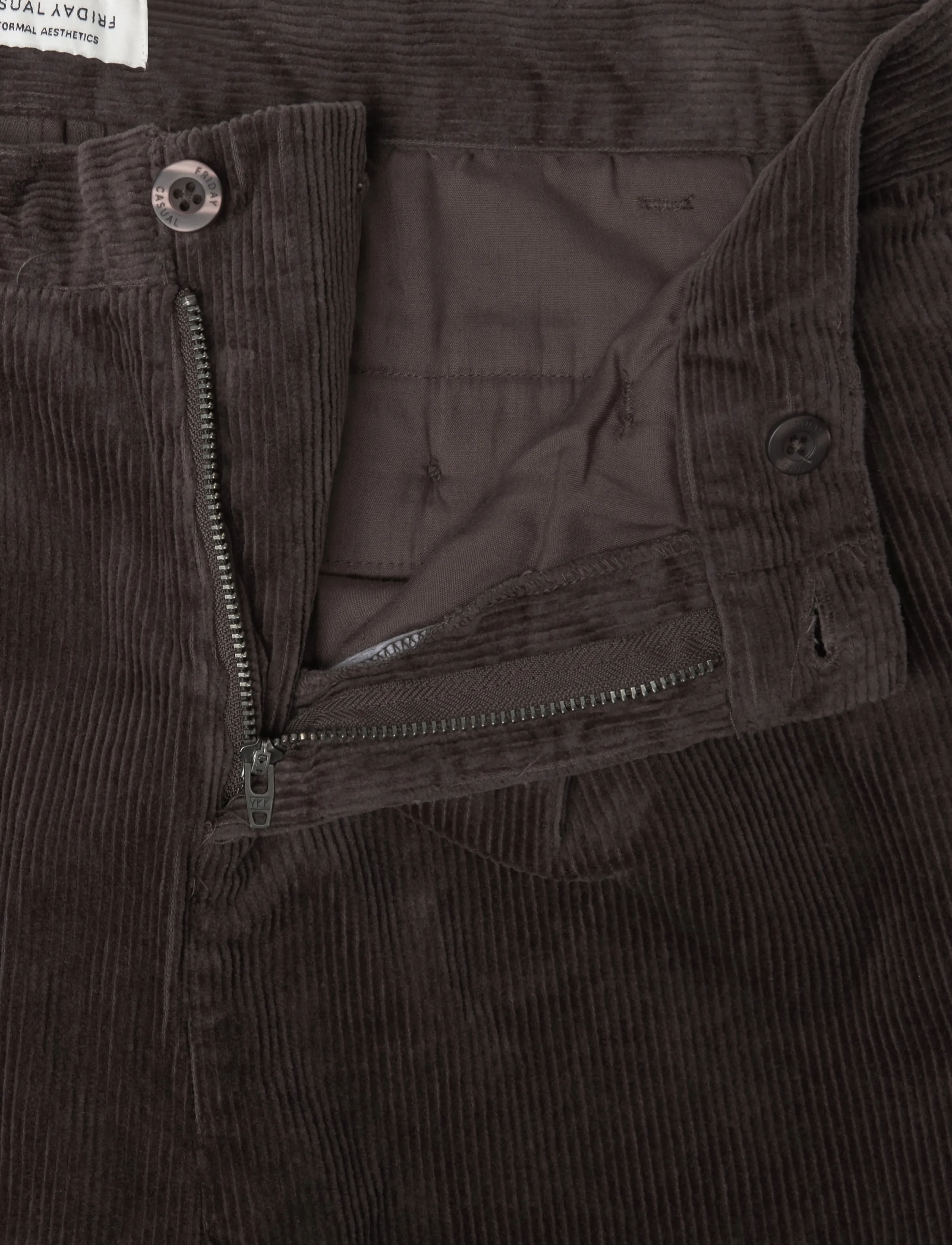 Casual Friday - CFAMUNDSEN 0328 CORDUROY PANTS - casual bukser - seal brown - 3