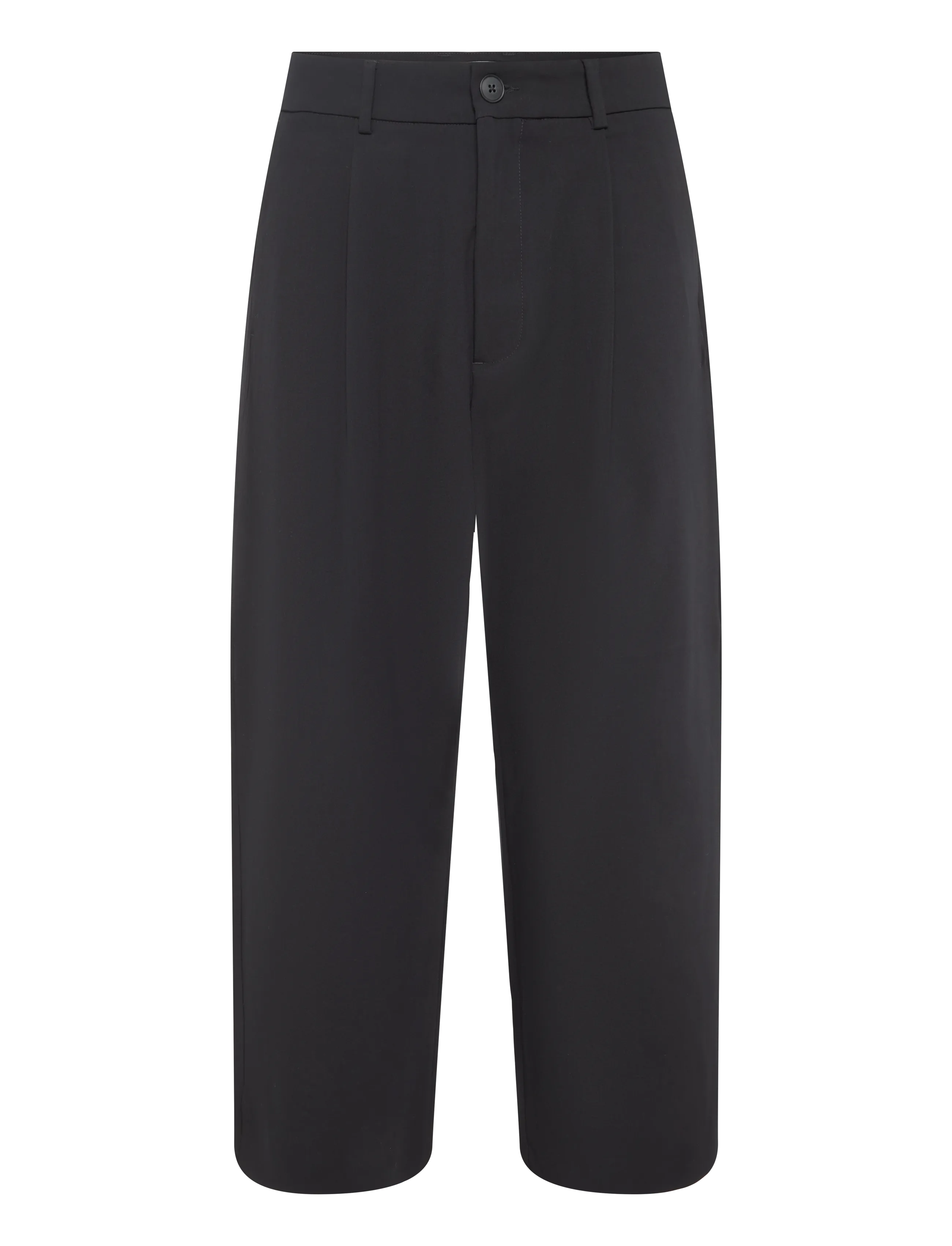 Casual Friday CFASKE 0331 RELAXED WIDE PANTS - Casual bukser - BLACK BEAUTY / black