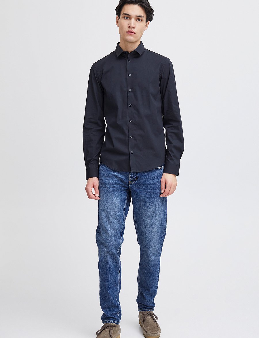 Casual Friday - CFPALLE Slim Fit Shirt - casual shirts - black - 0