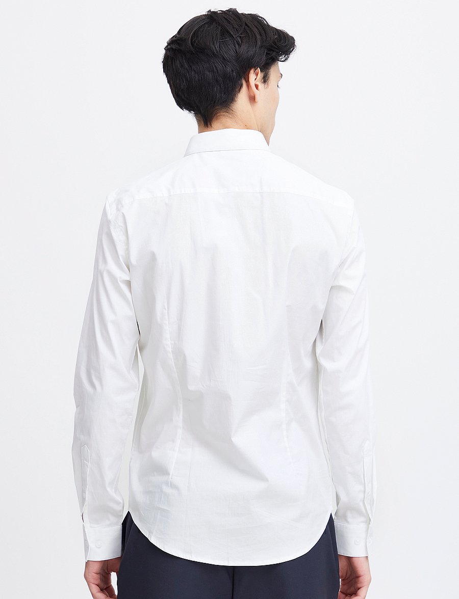 Casual Friday - CFPALLE Slim Fit Shirt - vabaajasärgid - bright white - 3