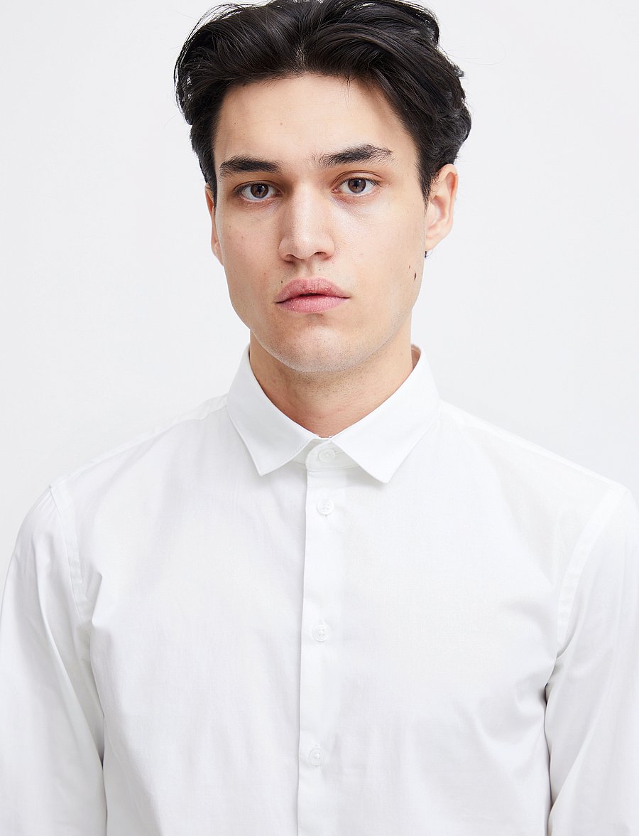 Casual Friday - CFPALLE Slim Fit Shirt - vabaajasärgid - bright white - 4
