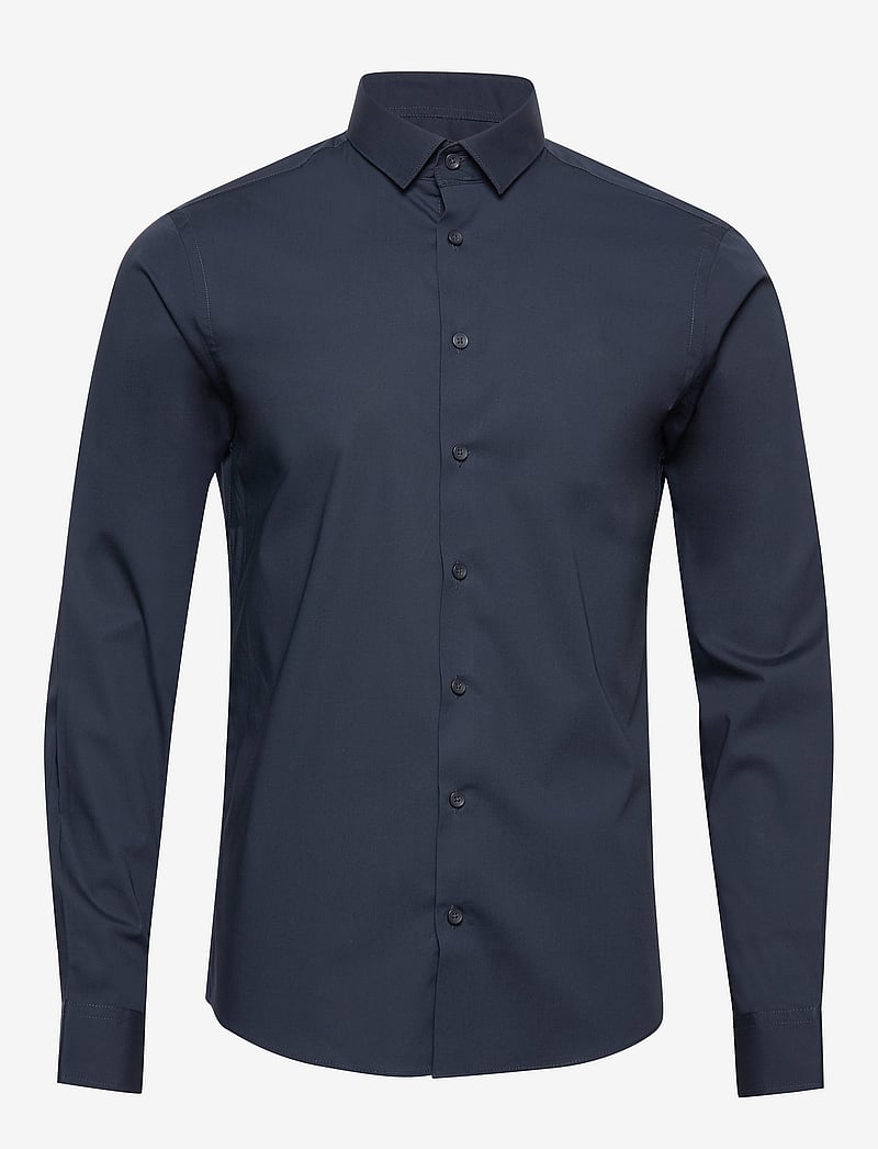 Casual Friday - CFPALLE Slim Fit Shirt - rennot kauluspaidat - navy - 1