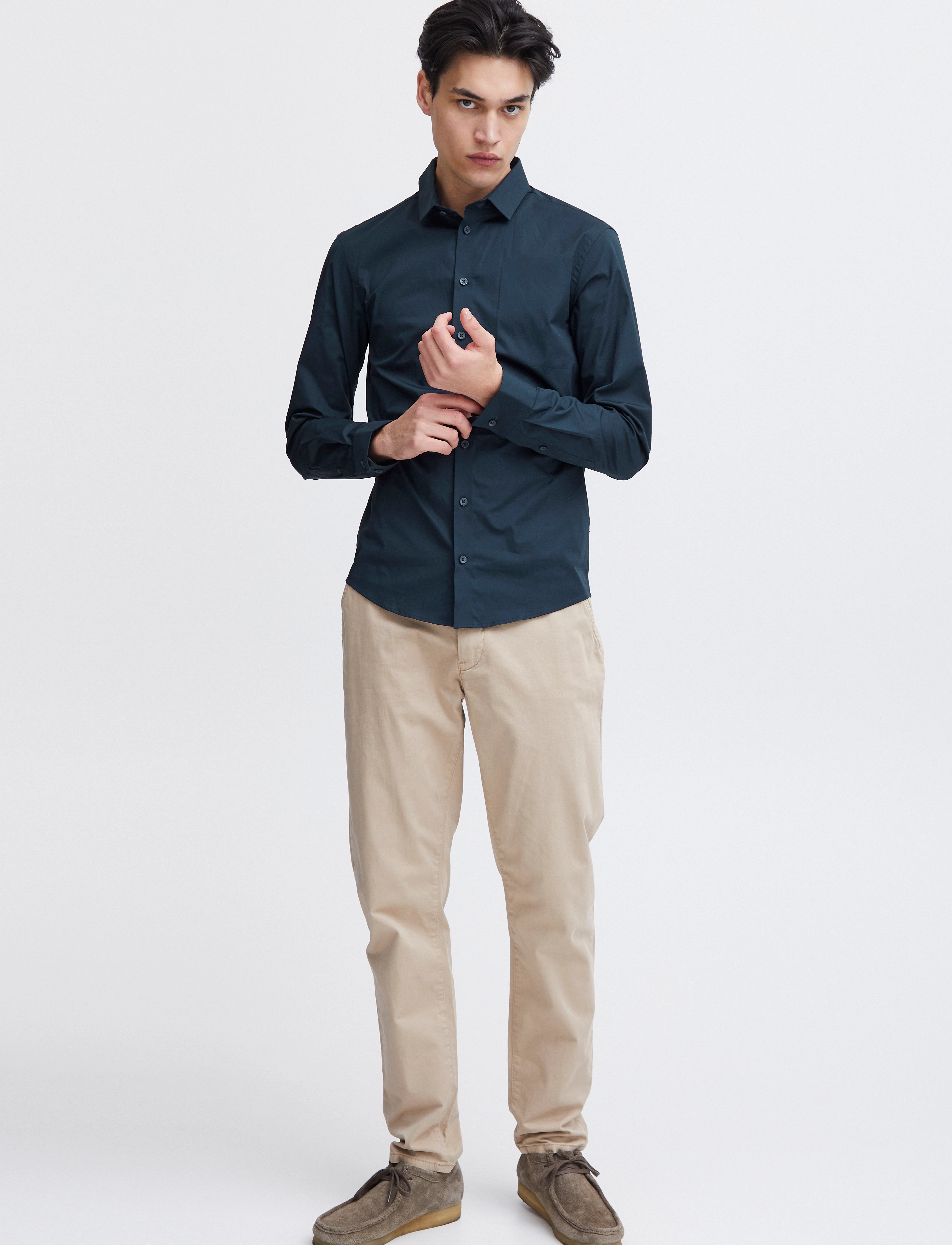Casual Friday Cfpalle Slim Fit Shirt, XXL, Shirts, Marineblau - Casual, Männerswear
