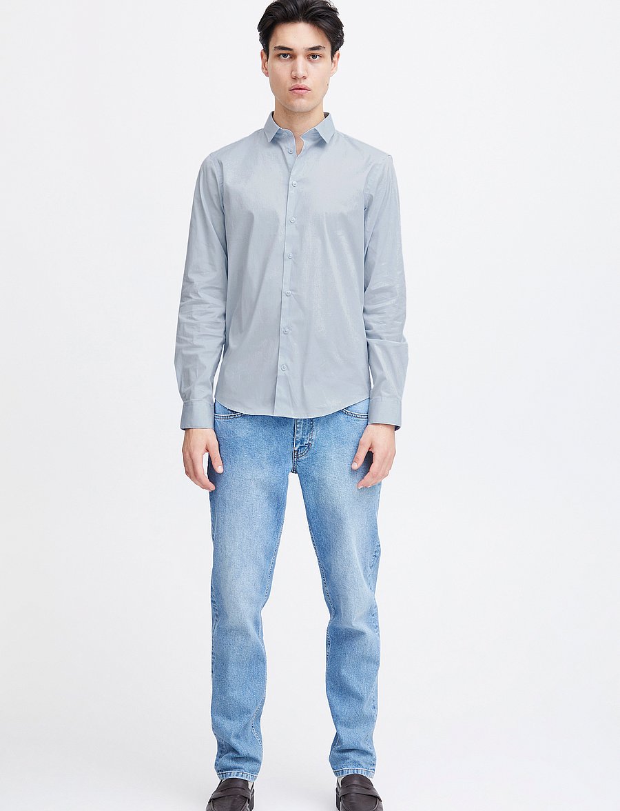 Casual Friday - CFPALLE Slim Fit Shirt - casual skjortor - pale blue - 0