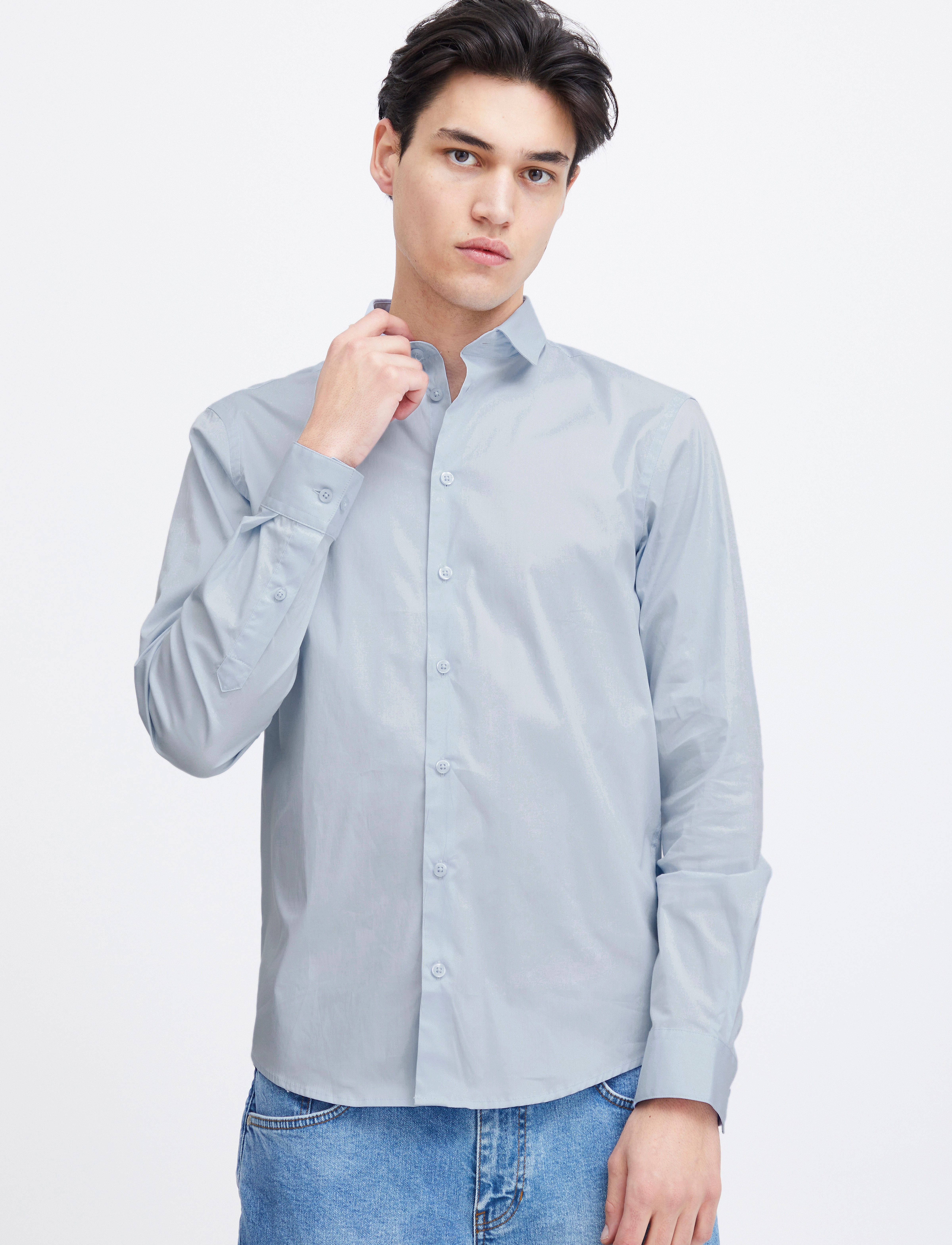 Casual Friday - CFPALLE Slim Fit Shirt - casual hemden - pale blue - 3