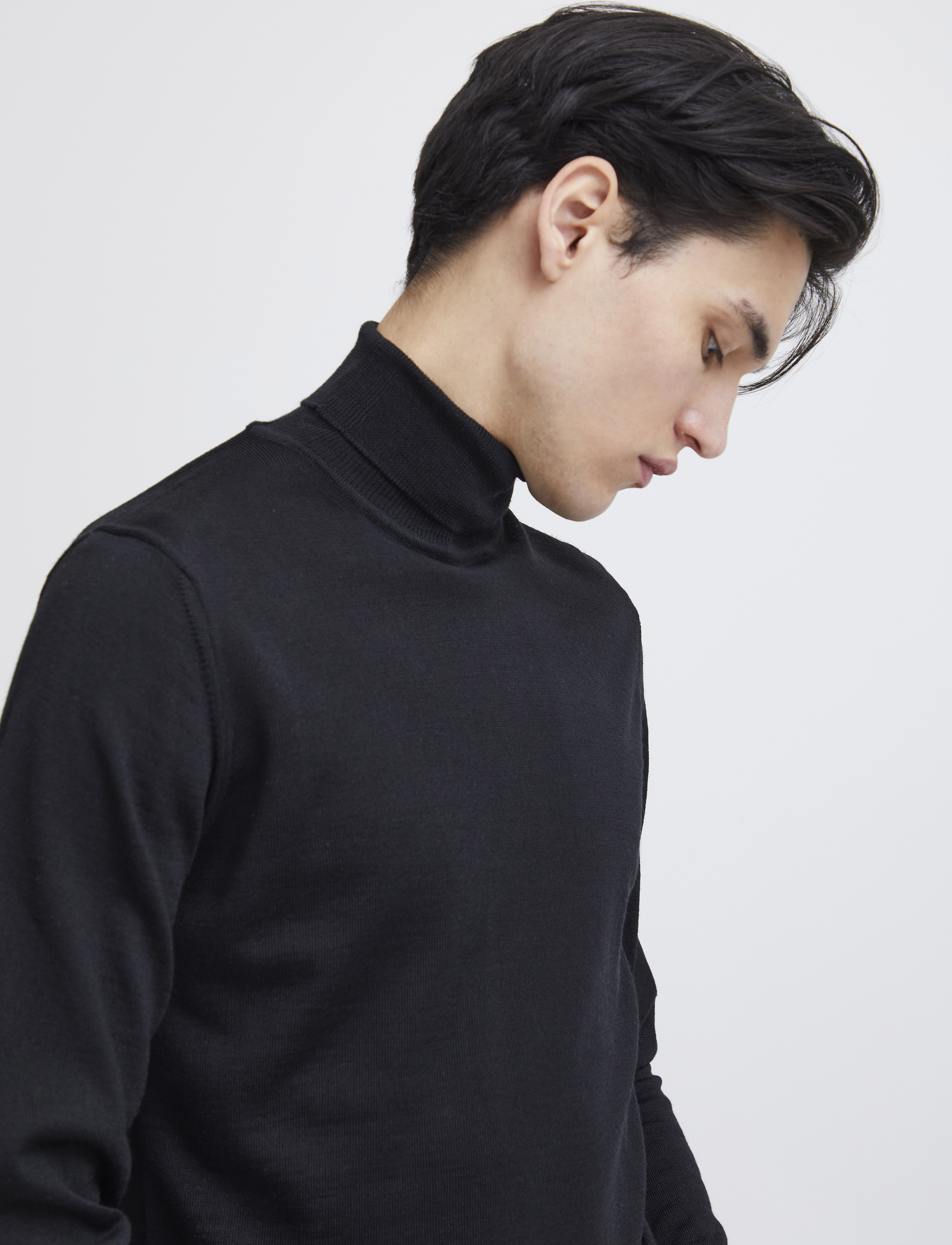 Casual Friday - CFKONRAD Merino Roll Neck Knit - black - 5