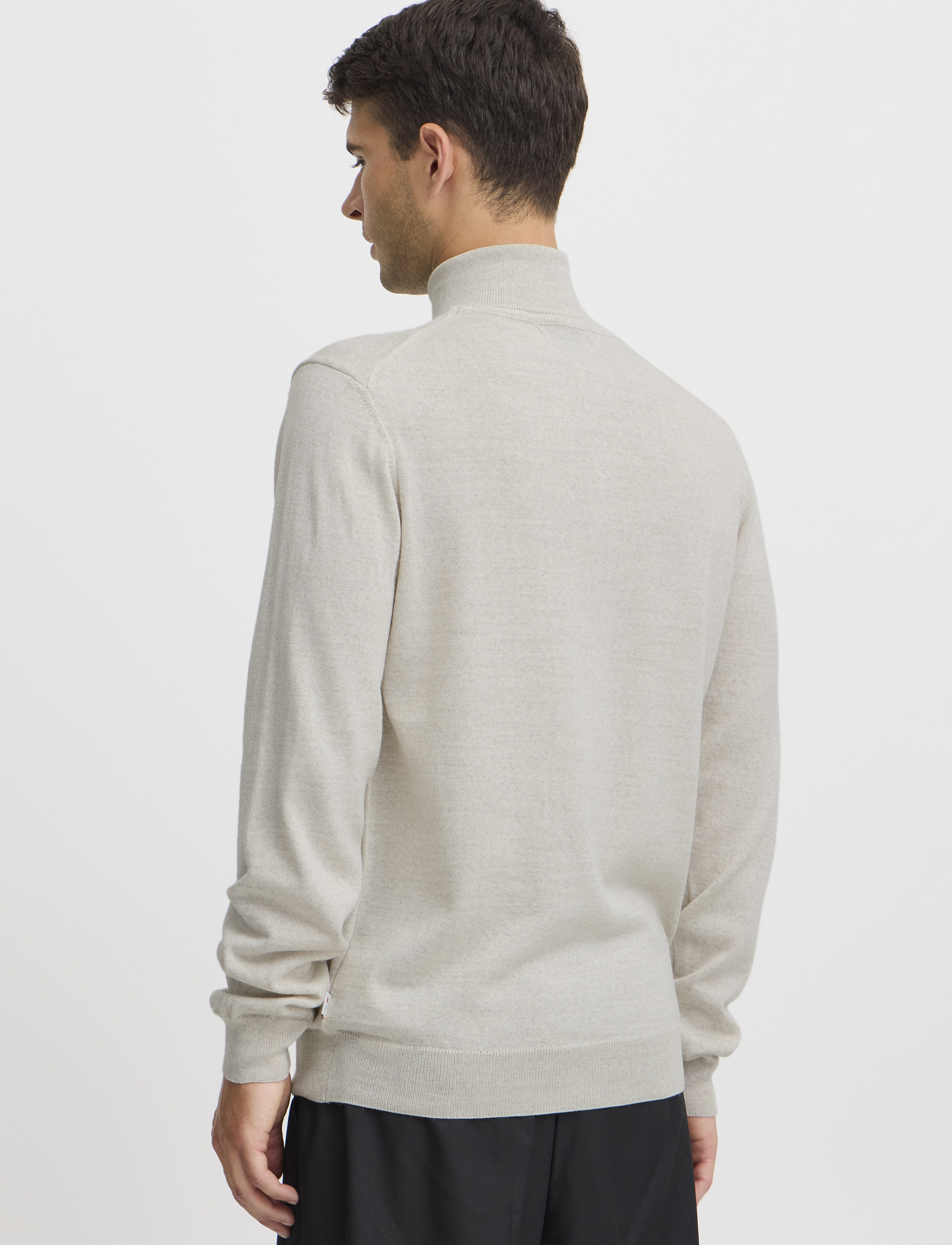 Casual Friday - CFKONRAD Merino Roll Neck Knit - light sand - 4