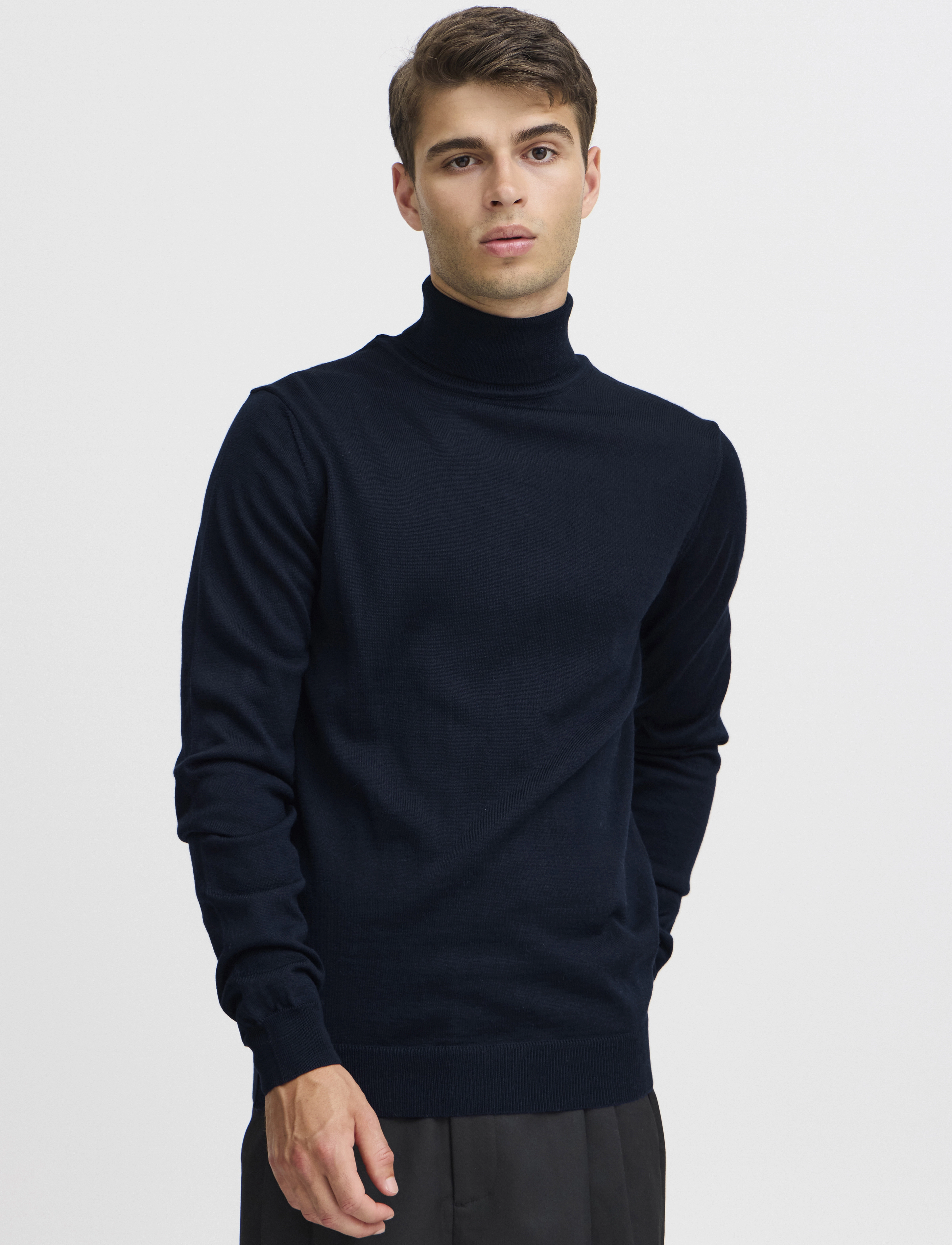 Casual Friday - CFKONRAD Merino Roll Neck Knit - navy - 3
