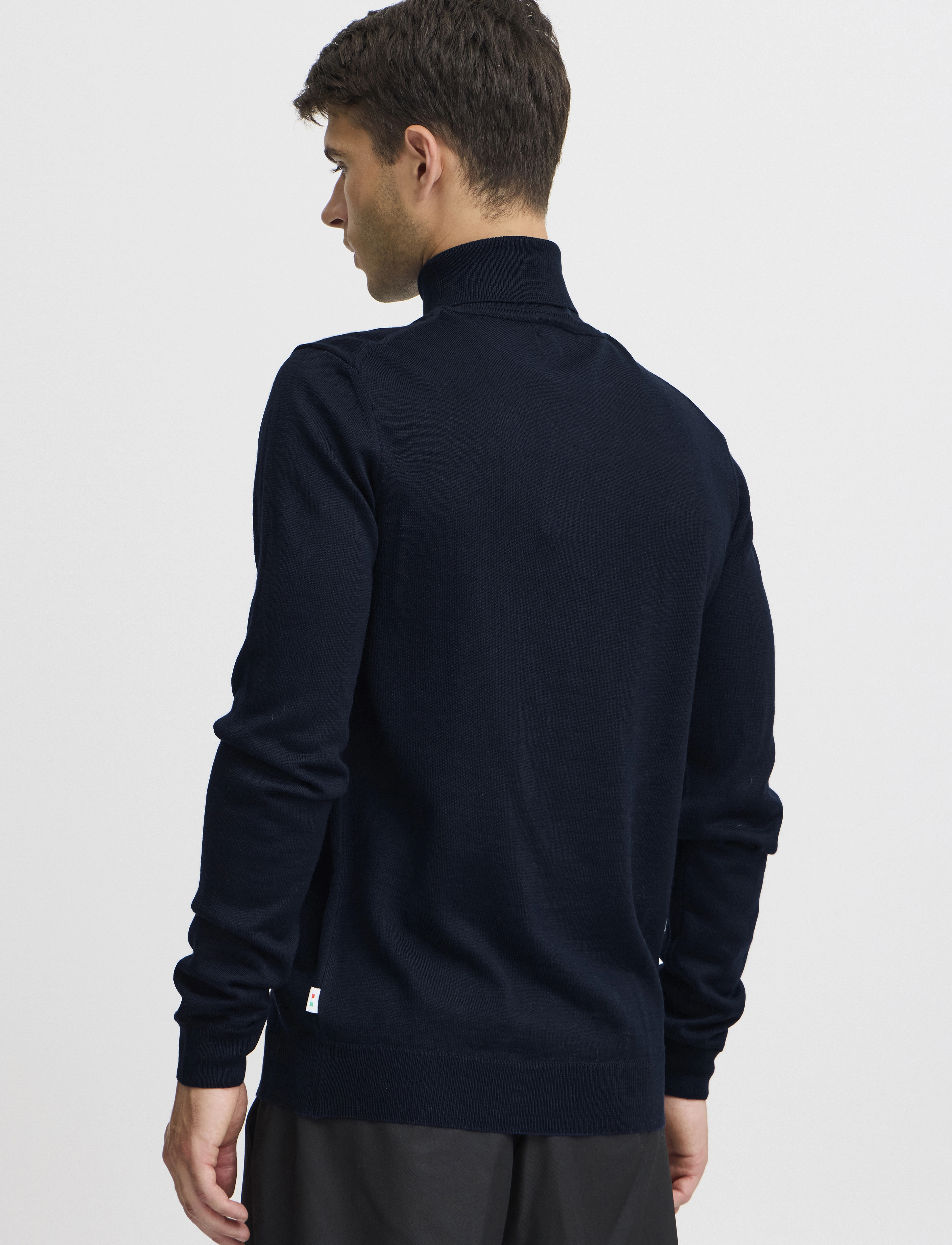 Casual Friday - CFKONRAD Merino Roll Neck Knit - navy - 4