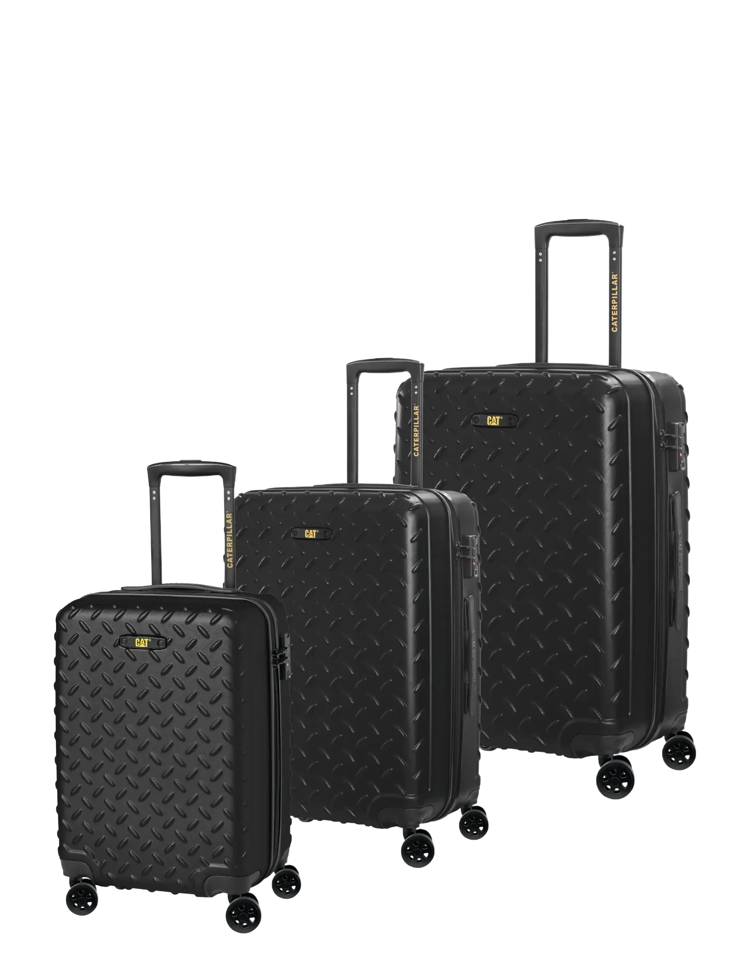 Caterpillar CAT Industrial Plate Trolley 3 pcs set - Cat Cargo - Födelsedag - BLACK / black