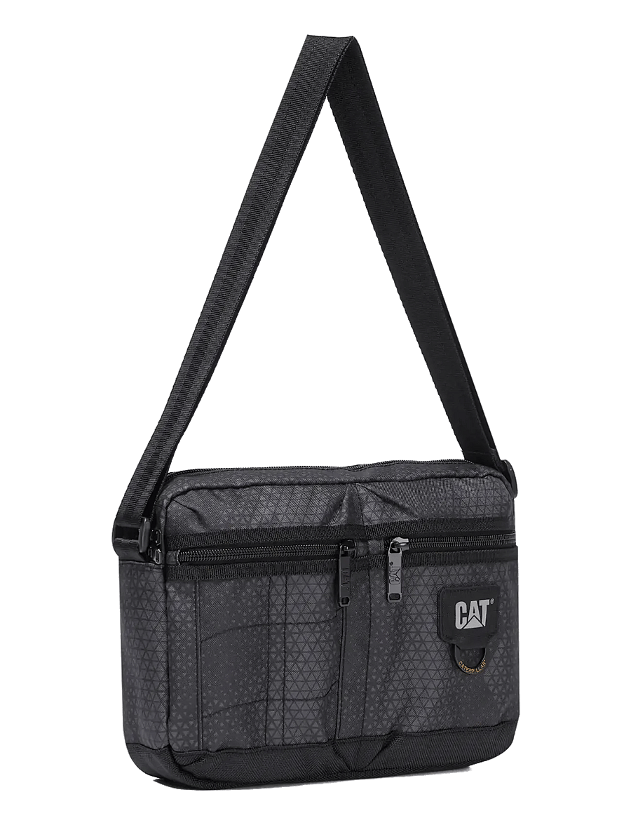 Caterpillar - CAT Richard Shoulder Bag - Millennial Classic - axelremsväskor - black streamline - 1