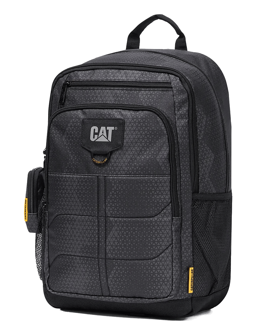Caterpillar - CAT Bernard Backpack w/mini pouch - Millennial Classic - affärsryggsäckar - black streamline - 0