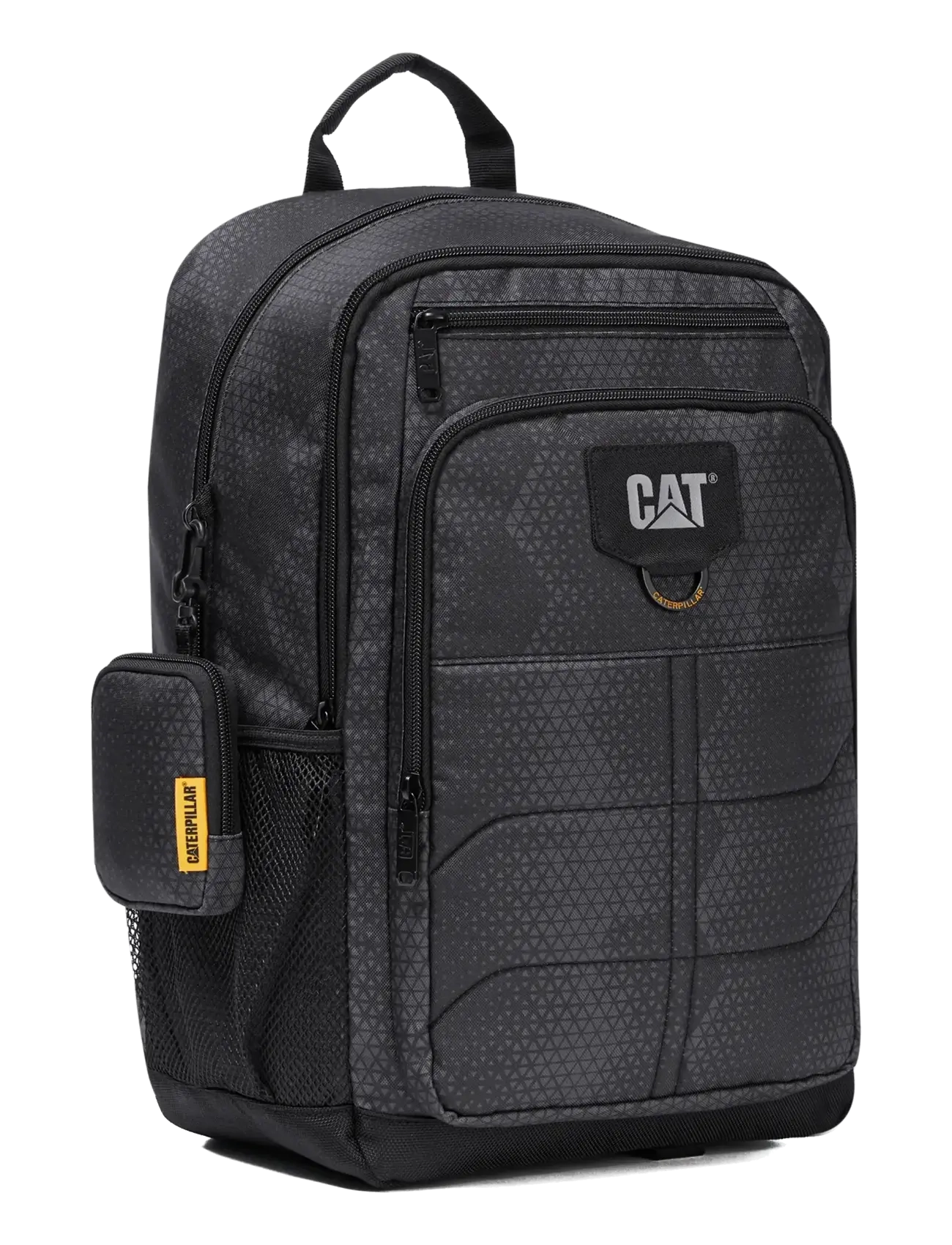 Caterpillar - CAT Bernard Backpack w/mini pouch - Millennial Classic - affärsryggsäckar - black streamline - 1