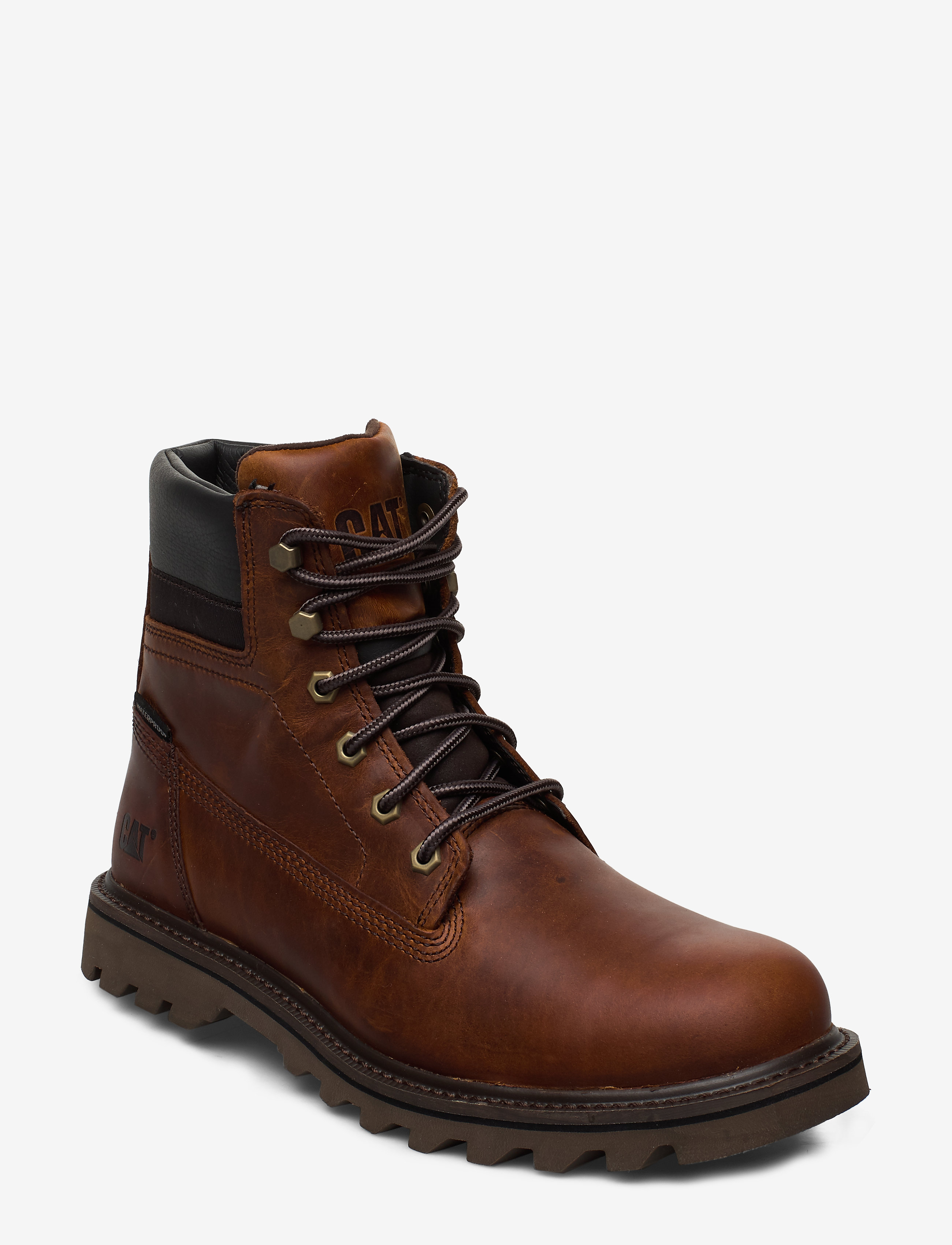 Caterpillar Men's Deplete WP - Brown - Kängor med snörning - BROWN / brown