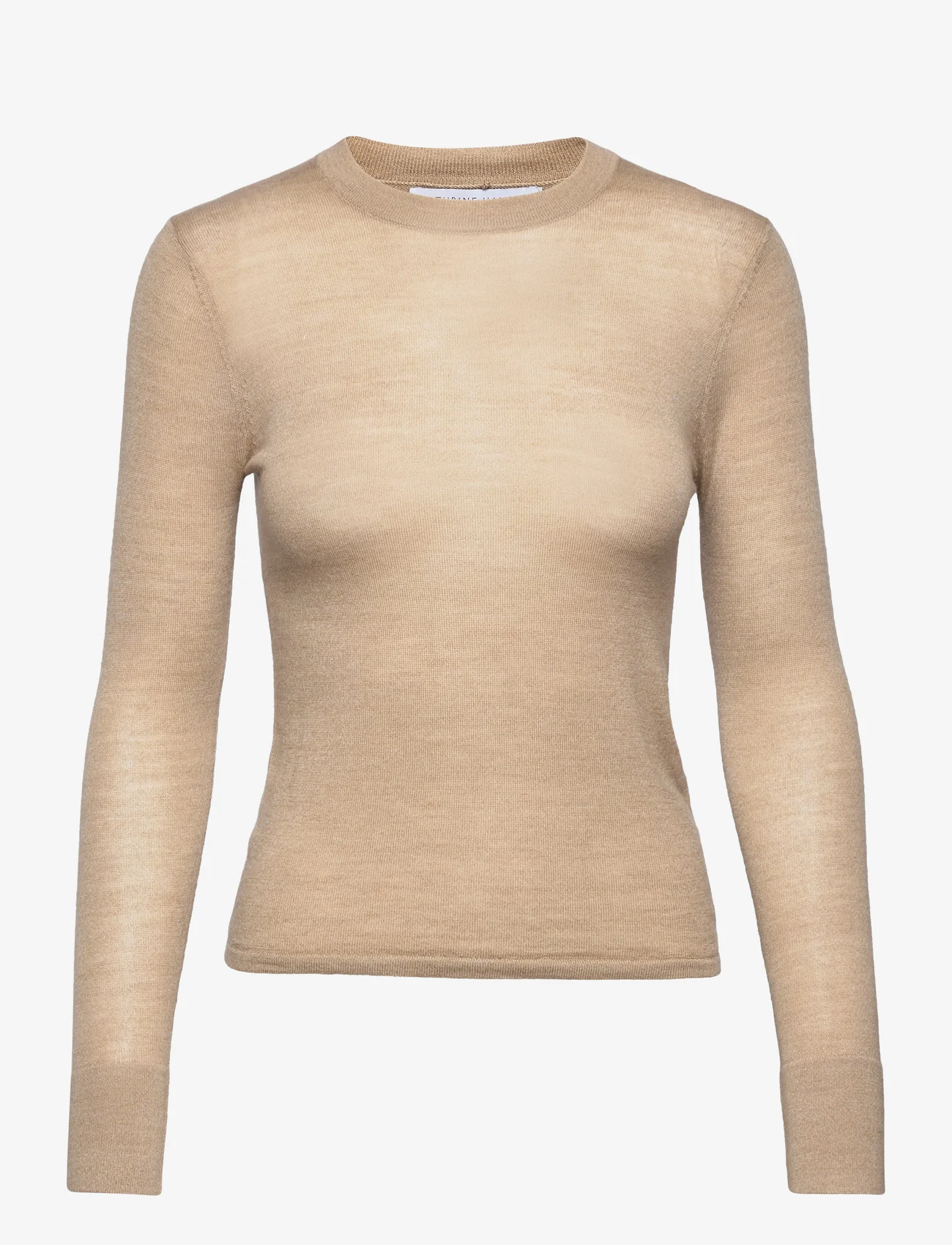 Cathrine Hammel - Merino crewneck sweater - džemperiai - oatmeal melange - 0