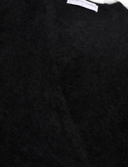 Cathrine Hammel - Mohair cross-over sweater - džemperiai - black - 2