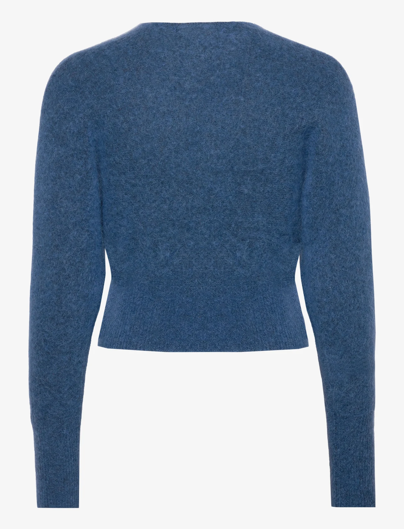 Cathrine Hammel - Mohair cross-over sweater - džemperiai - sky blue - 1