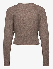 Cathrine Hammel - Mohair cross-over sweater - striktrøjer - taupe - 1