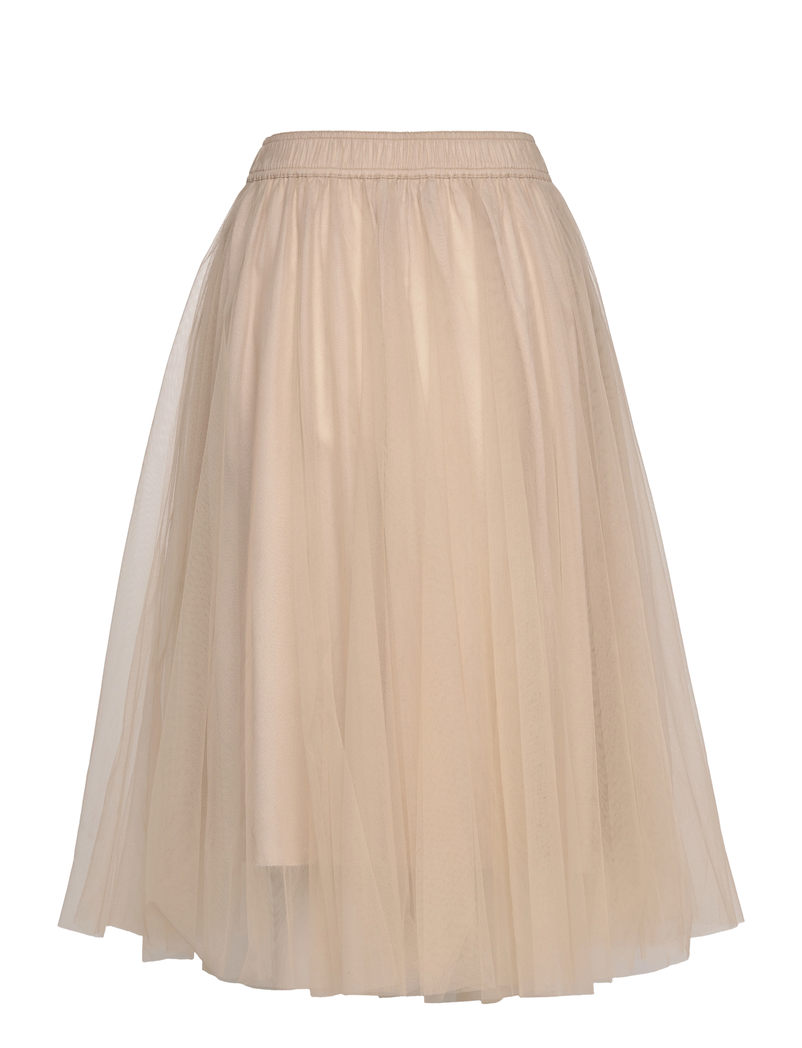 Cathrine Hammel - Classic midi tulle skirt - warm grey - 1