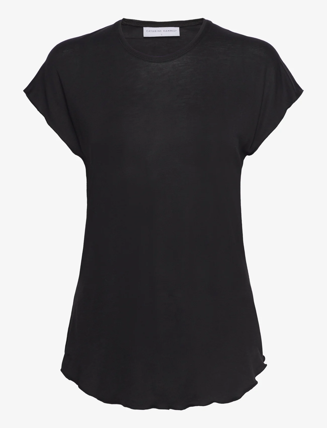 Cathrine Hammel - Tencel tee-shirt - t-paidat - black - 0