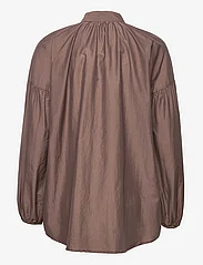 Cathrine Hammel - Cotton silk poem shirt - palaidinės ilgomis rankovėmis - brown - 1