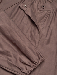 Cathrine Hammel - Cotton silk poem shirt - pitkähihaiset puserot - brown - 2